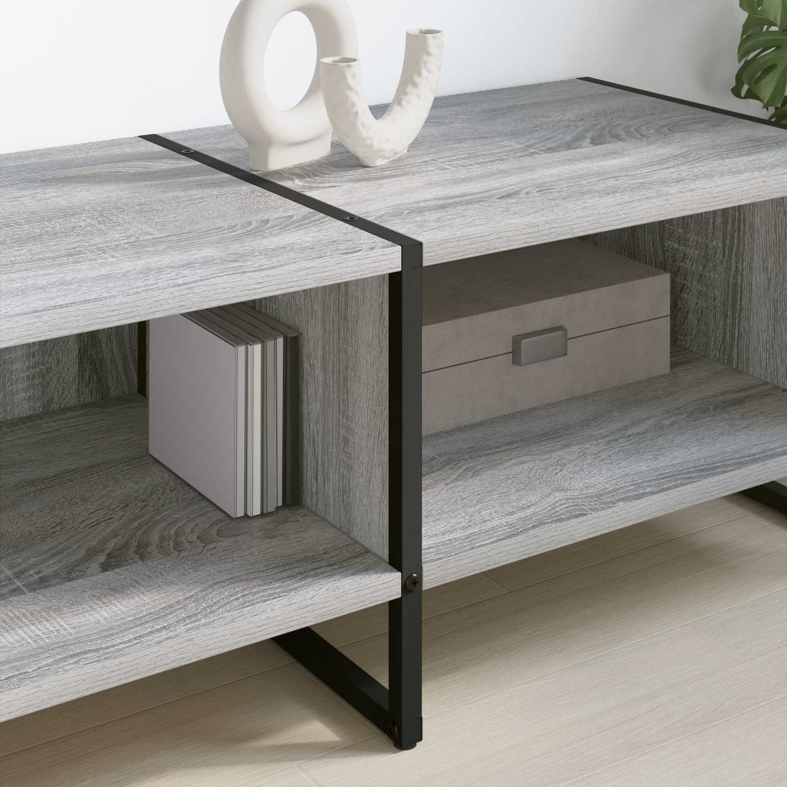 Meuble TV Gris Sonoma 170,5 x 36 x 30,5 cm Bois d'ingénierie - XIOS