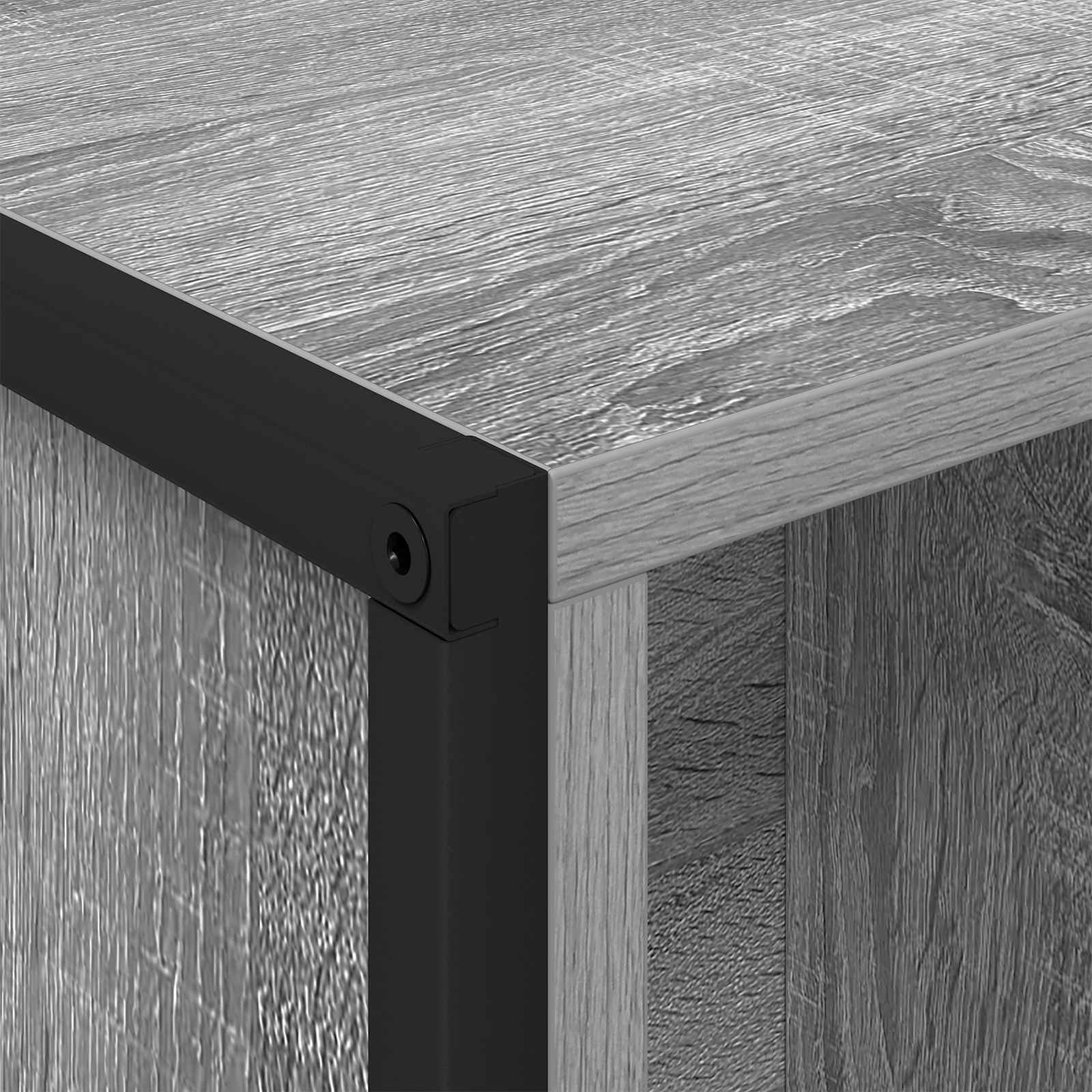 Bibliothèque Gris Sonoma 99,5 x 30 x 108,5 cm Bois d'ingénierie - XIOS