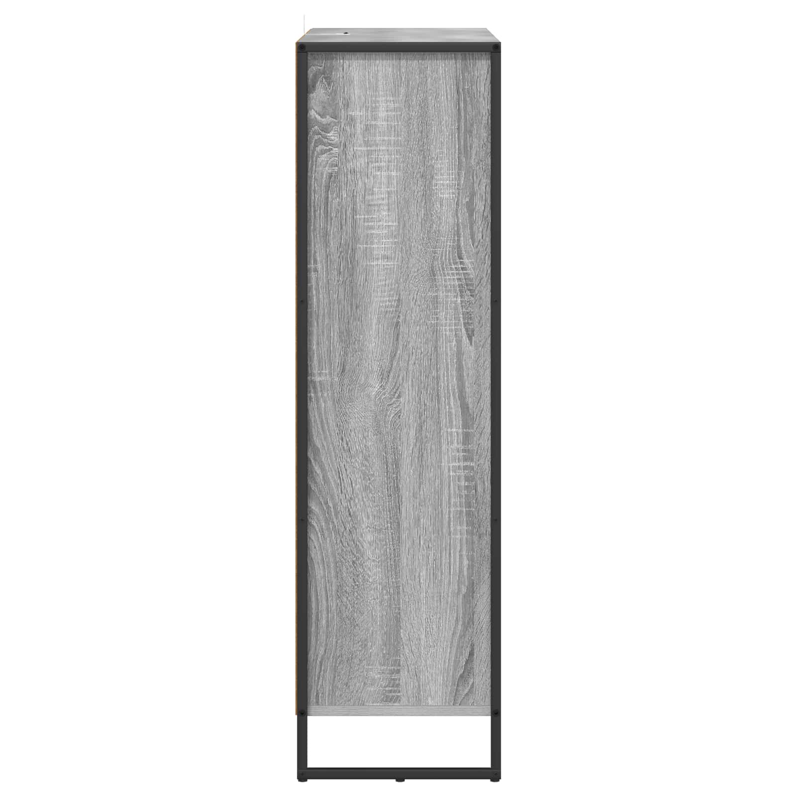 Bibliothèque Gris Sonoma 99,5 x 30 x 108,5 cm Bois d'ingénierie - XIOS