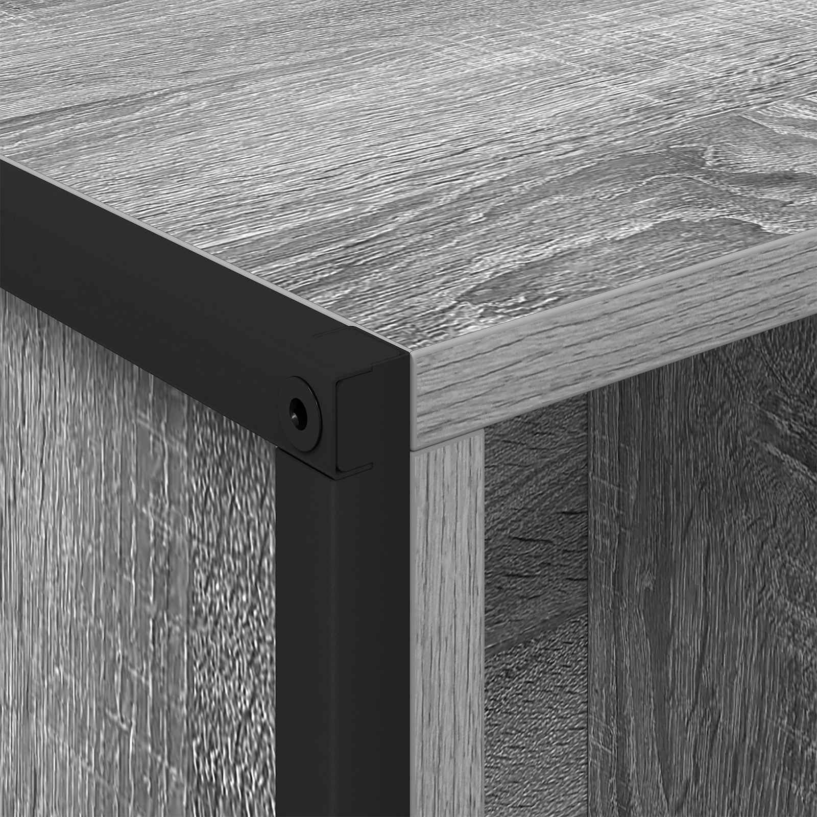Bibliothèque Gris Sonoma 99,5 x 30 x 108,5 cm Bois d'ingénierie - XIOS