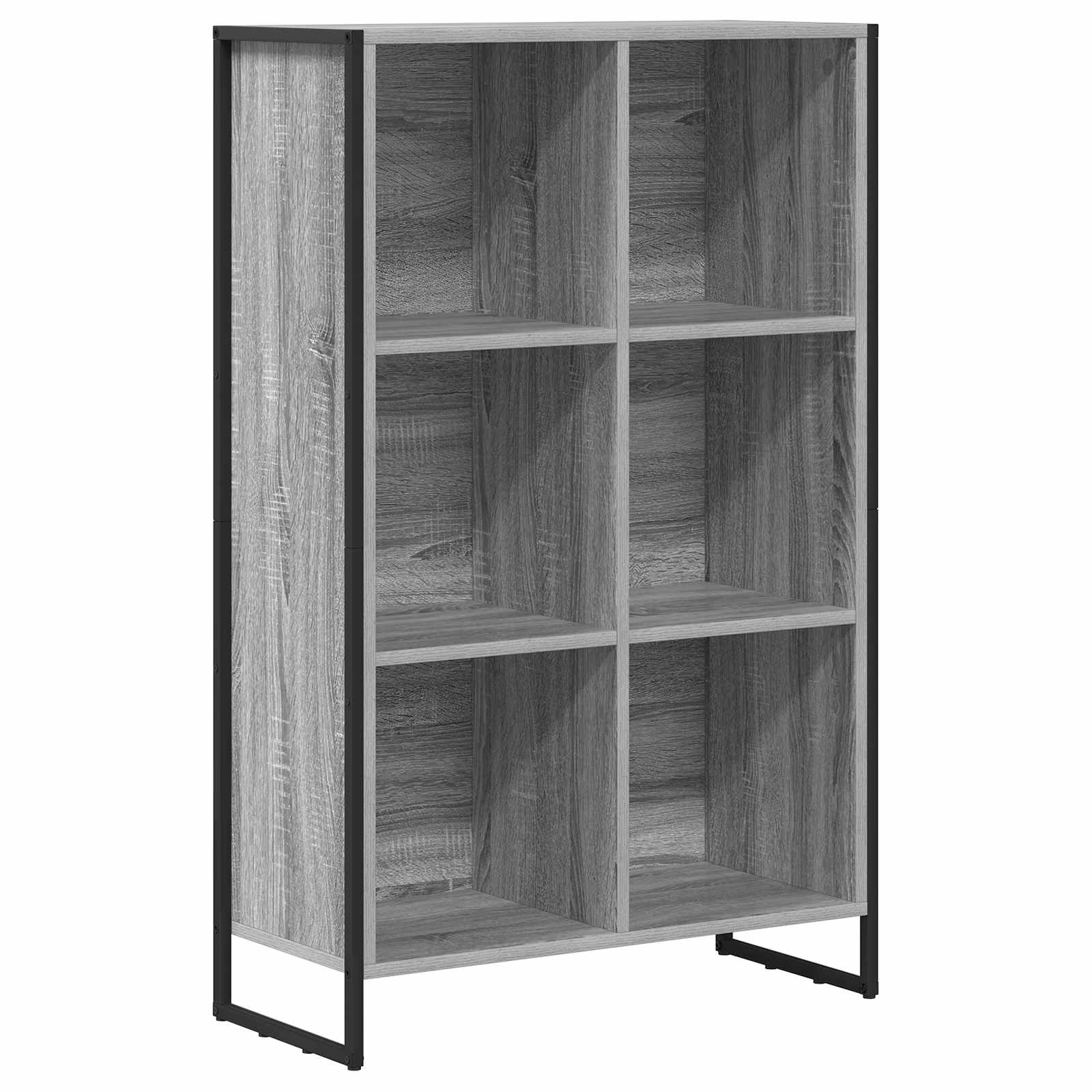 Bibliothèque Gris Sonoma 99,5 x 30 x 108,5 cm Bois d'ingénierie - XIOS