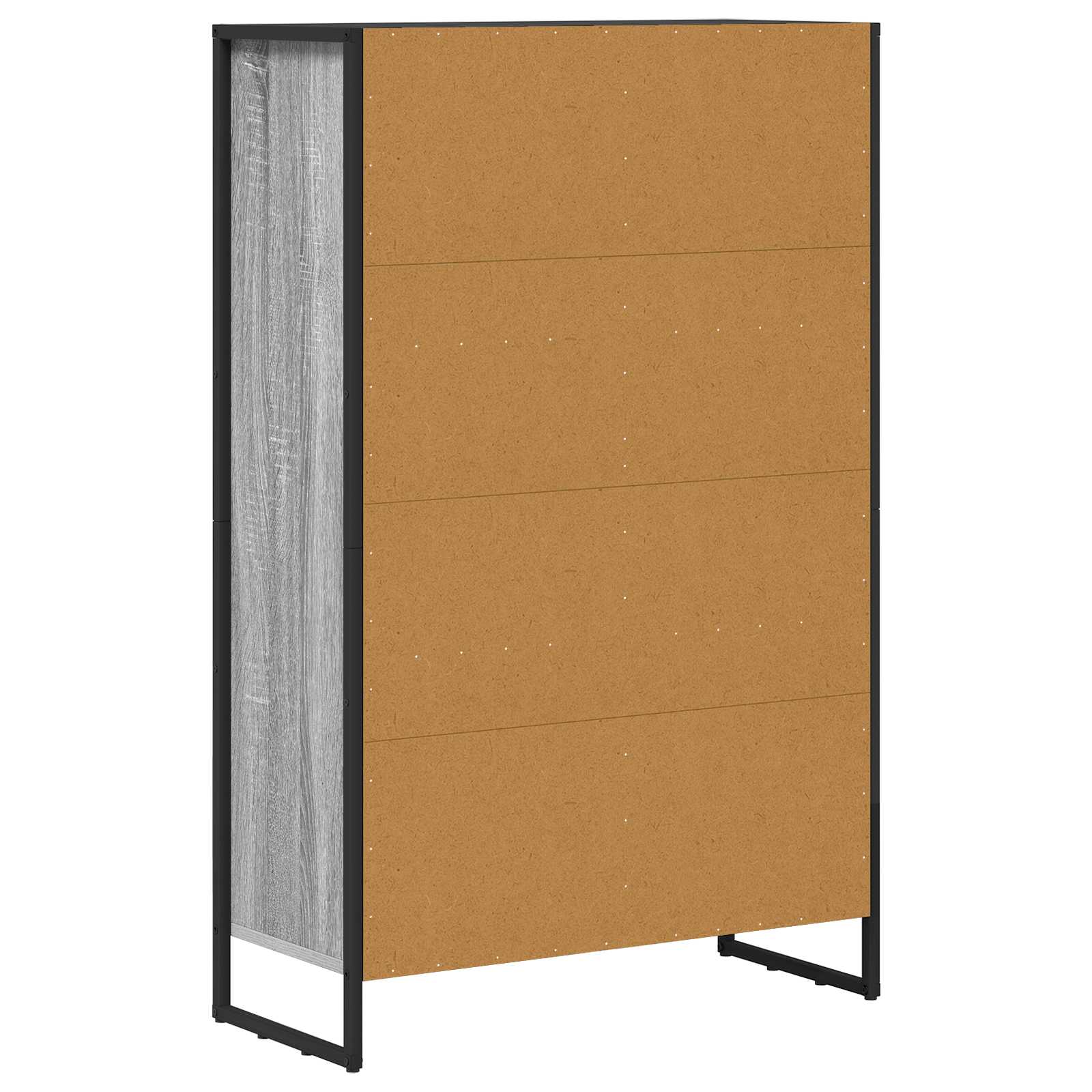 Bibliothèque Gris Sonoma 99,5 x 30 x 108,5 cm Bois d'ingénierie - XIOS