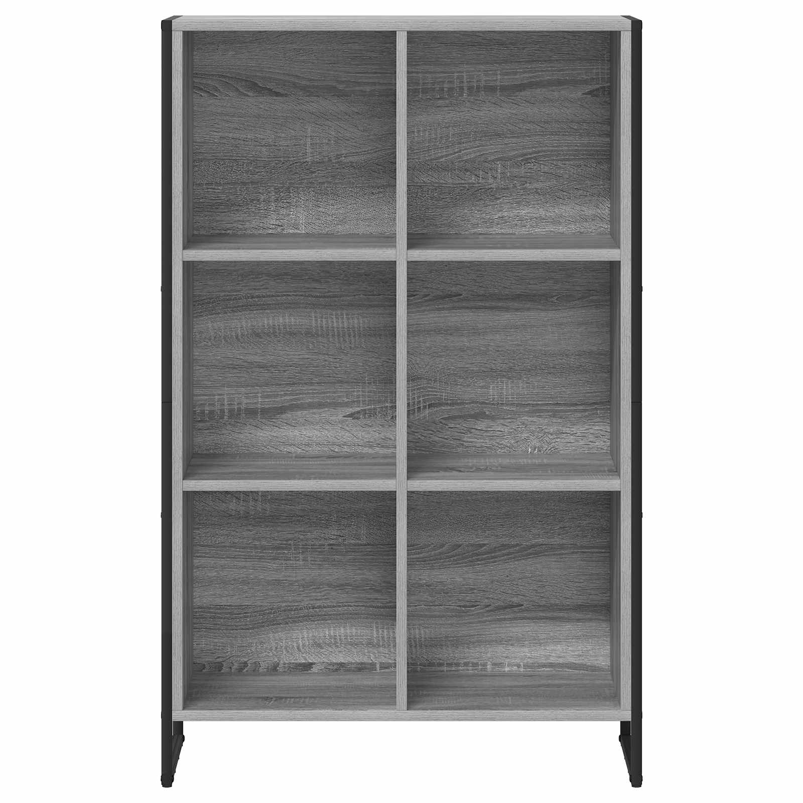 Bibliothèque Gris Sonoma 99,5 x 30 x 108,5 cm Bois d'ingénierie - XIOS