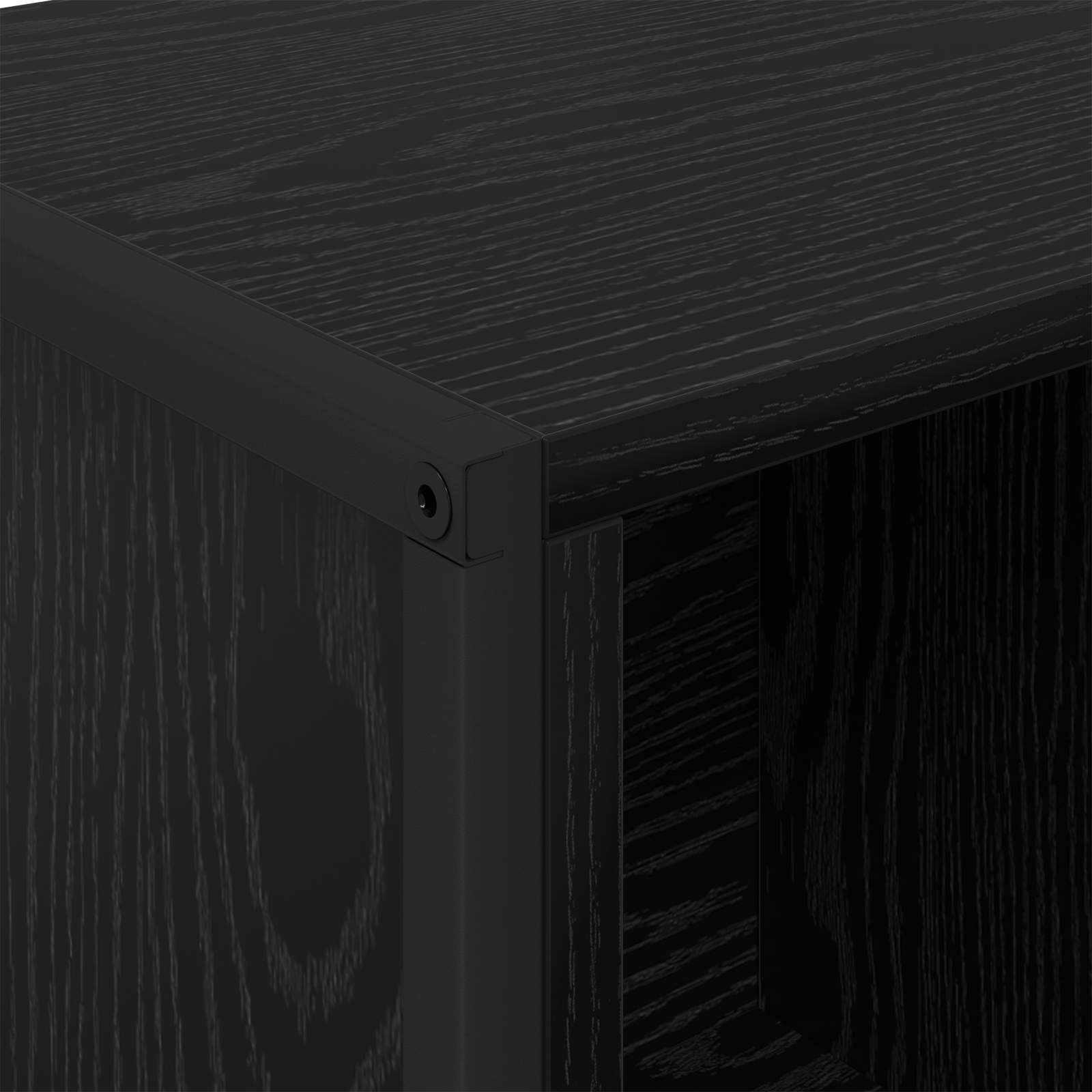 Bibliothèque Chêne noir 68 x 30 x 108.5 cm Bois d'ingénierie - XIOS