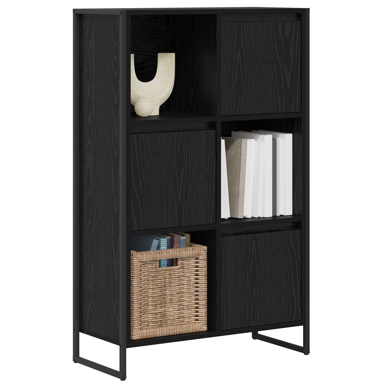 Bibliothèque Chêne noir 68 x 30 x 108.5 cm Bois d'ingénierie - XIOS