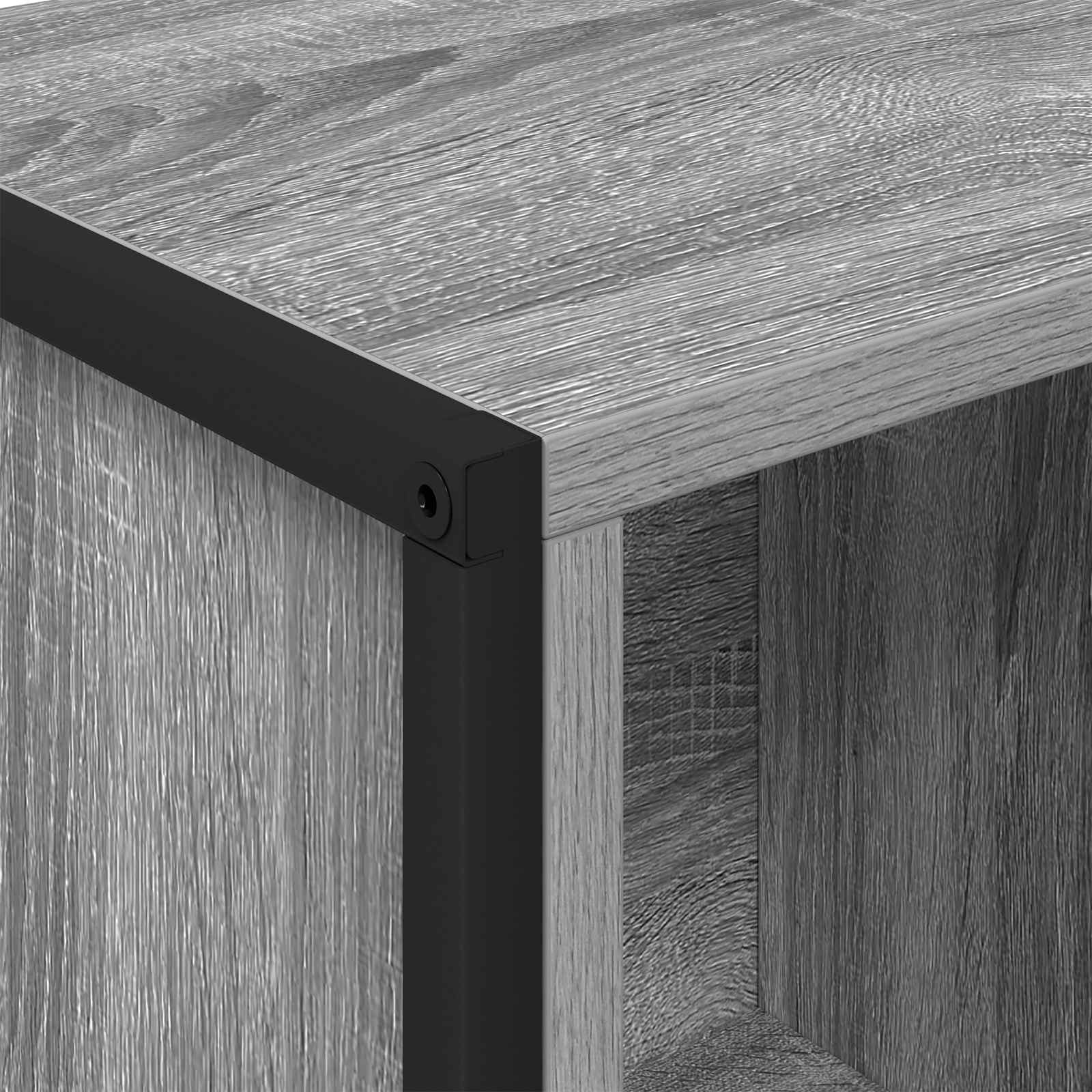 Bibliothèque Gris Sonoma 68 x 30 x 108.5 cm Bois d'ingénierie - XIOS