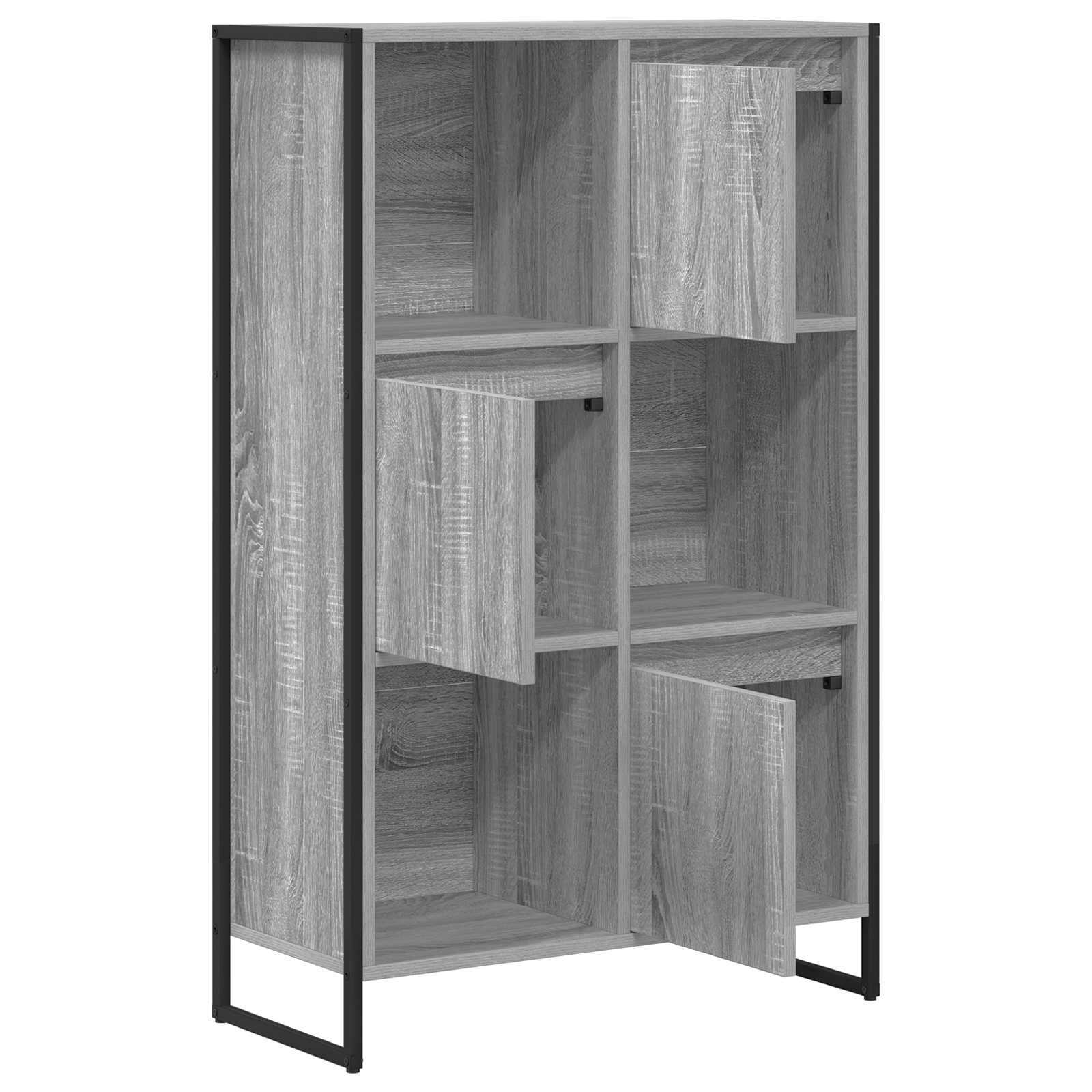 Bibliothèque Gris Sonoma 68 x 30 x 108.5 cm Bois d'ingénierie - XIOS