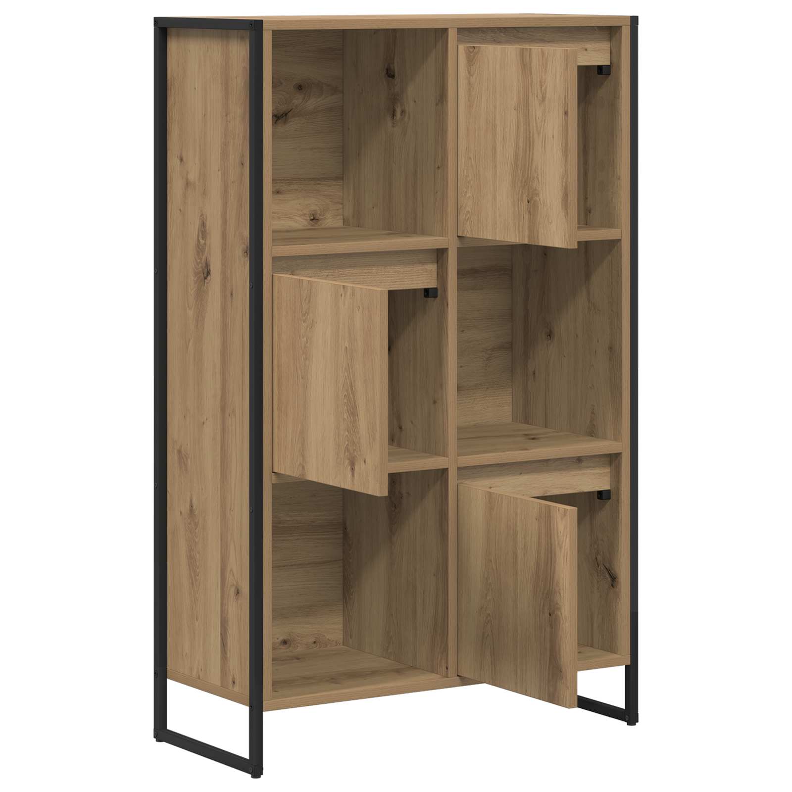 Bibliothèque Chêne artisan 68 x 30 x 108.5 cm Bois d'ingénierie - XIOS
