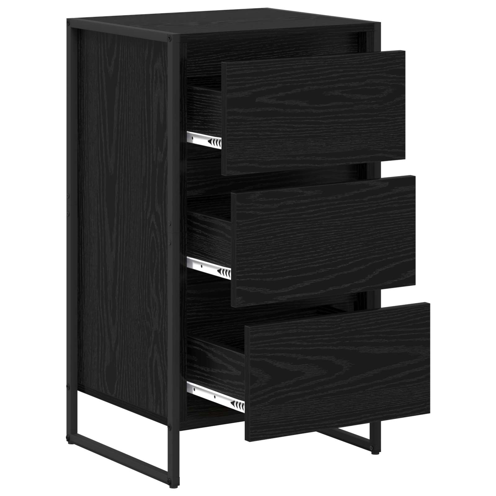 Buffet Chêne noir 42 x 36 x 75.5 cm Bois d'ingénierie - XIOS