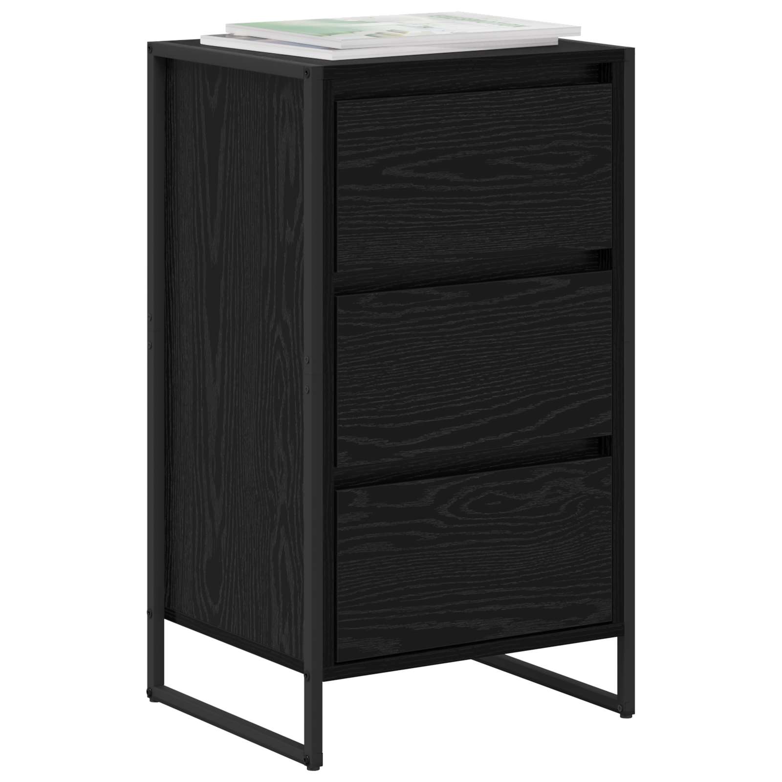 Buffet Chêne noir 42 x 36 x 75.5 cm Bois d'ingénierie - XIOS