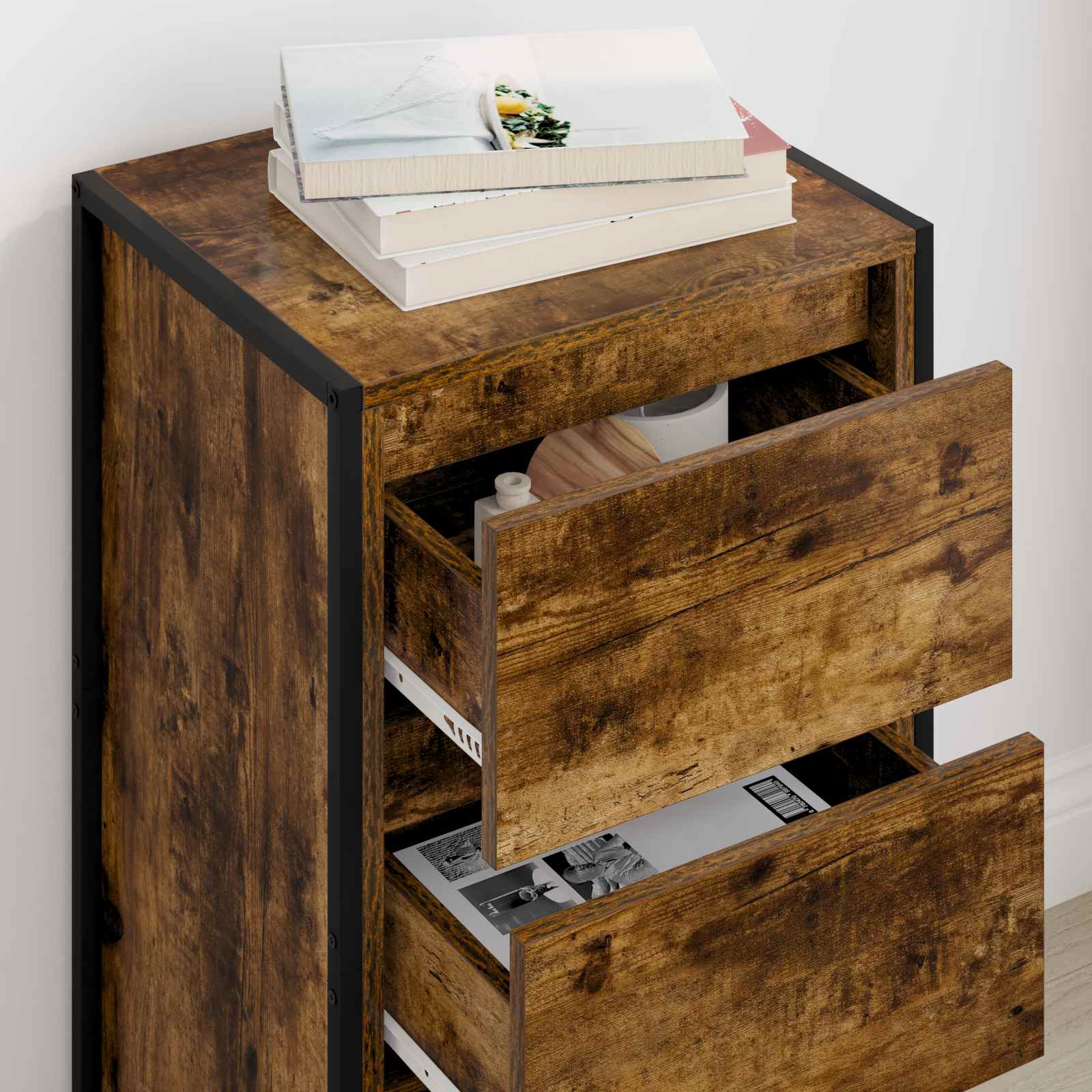 Buffet Chêne Fumé 42 x 36 x 75.5 cm Bois d'ingénierie - XIOS