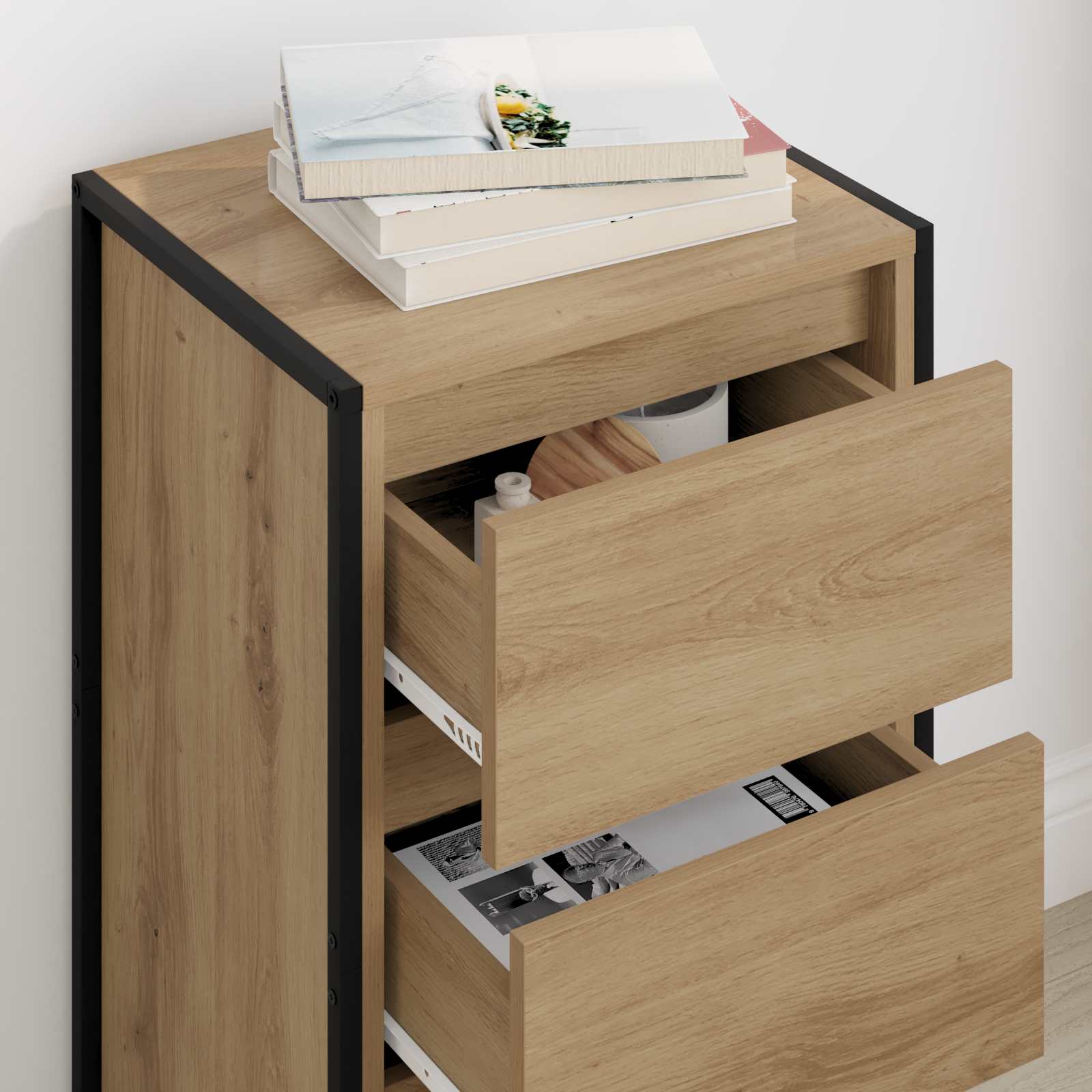 Buffet Chêne artisan 42 x 36 x 75.5 cm Bois d'ingénierie - XIOS