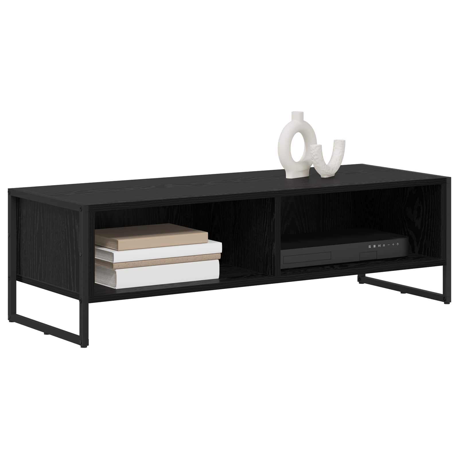 Meuble TV 100 x 36,5 x 30,5 cm Chêne noir Bois d'ingénierie