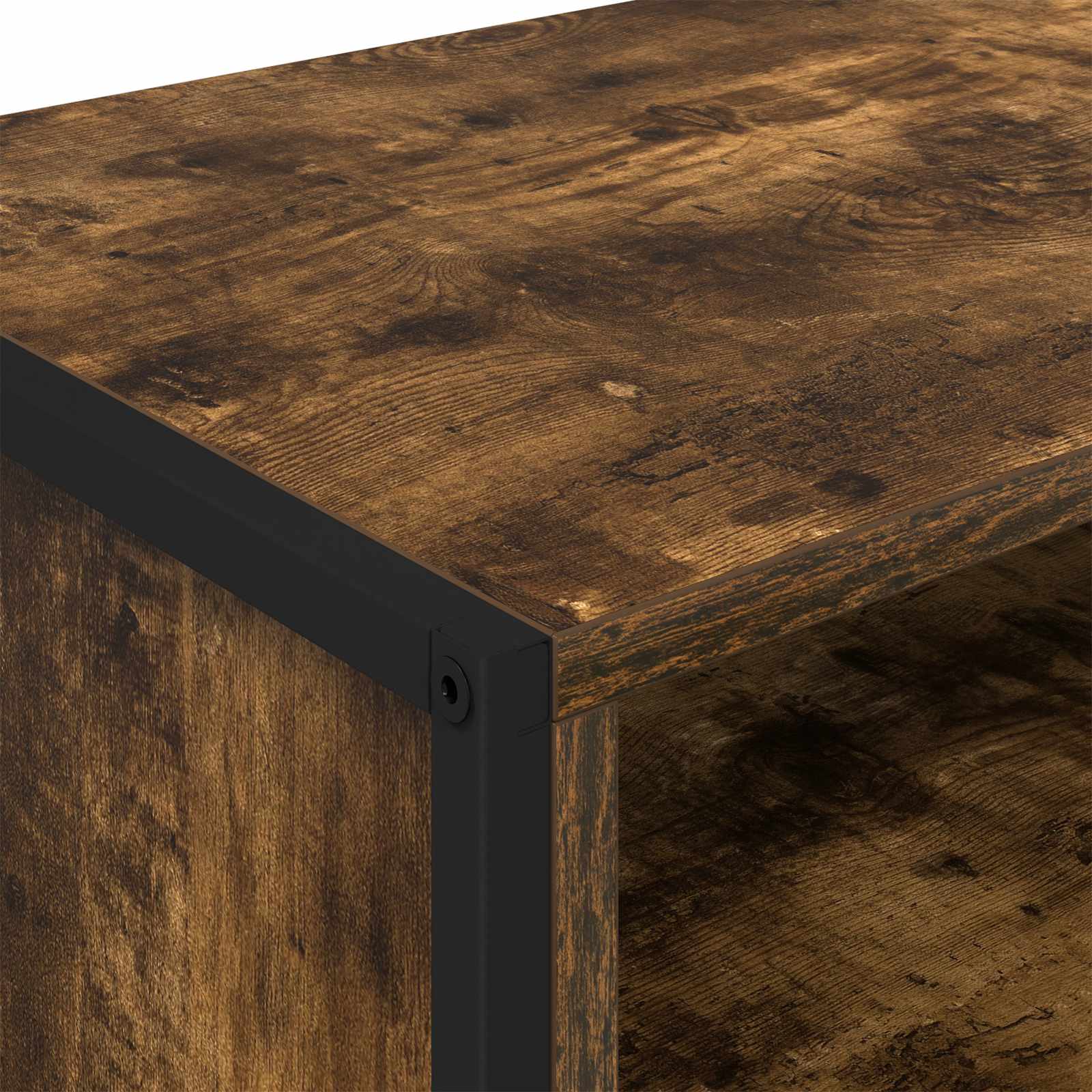 Meuble TV 100 x 36,5 x 30,5 cm Chêne Fumé Bois d'ingénierie - XIOS