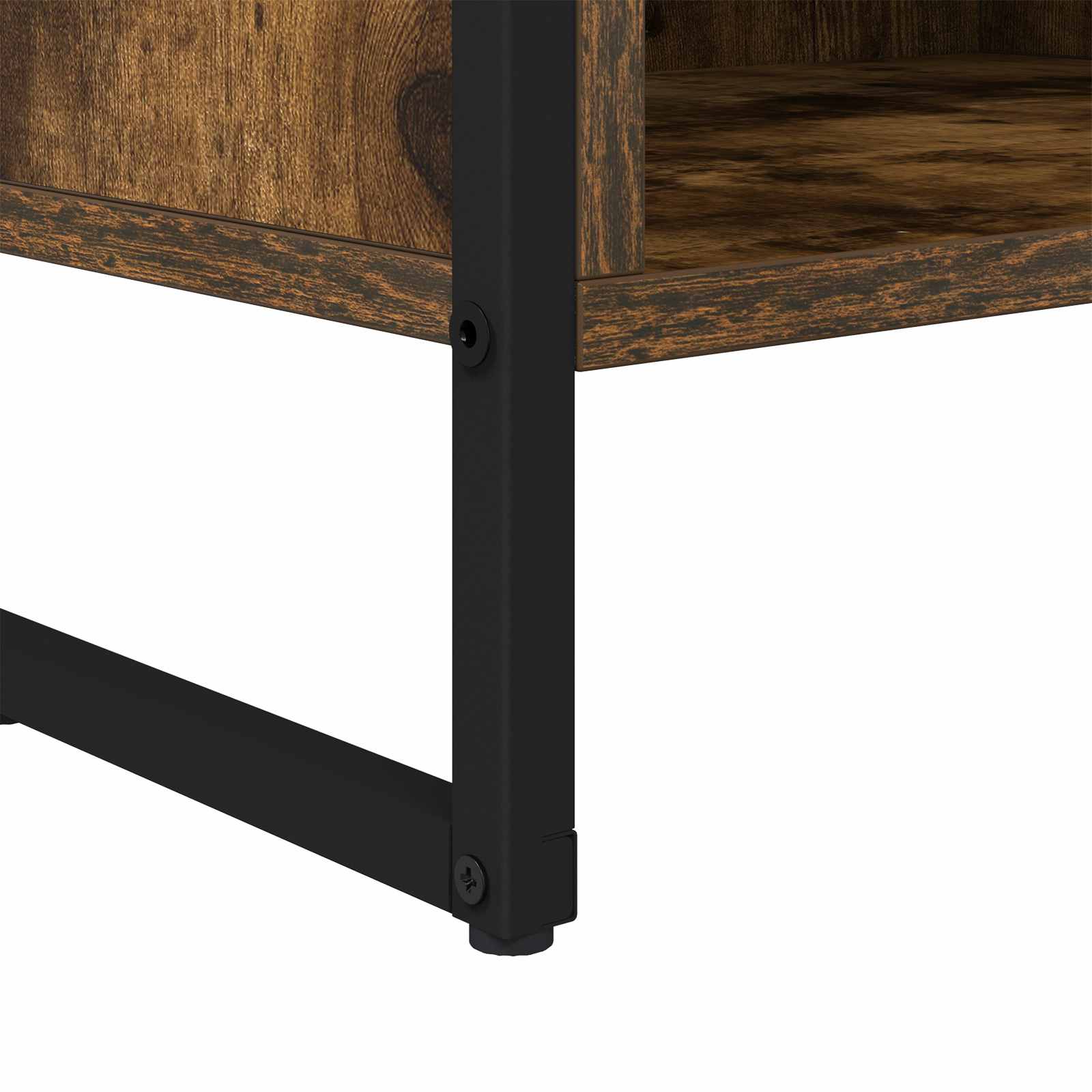 Meuble TV 100 x 36,5 x 30,5 cm Chêne Fumé Bois d'ingénierie - XIOS