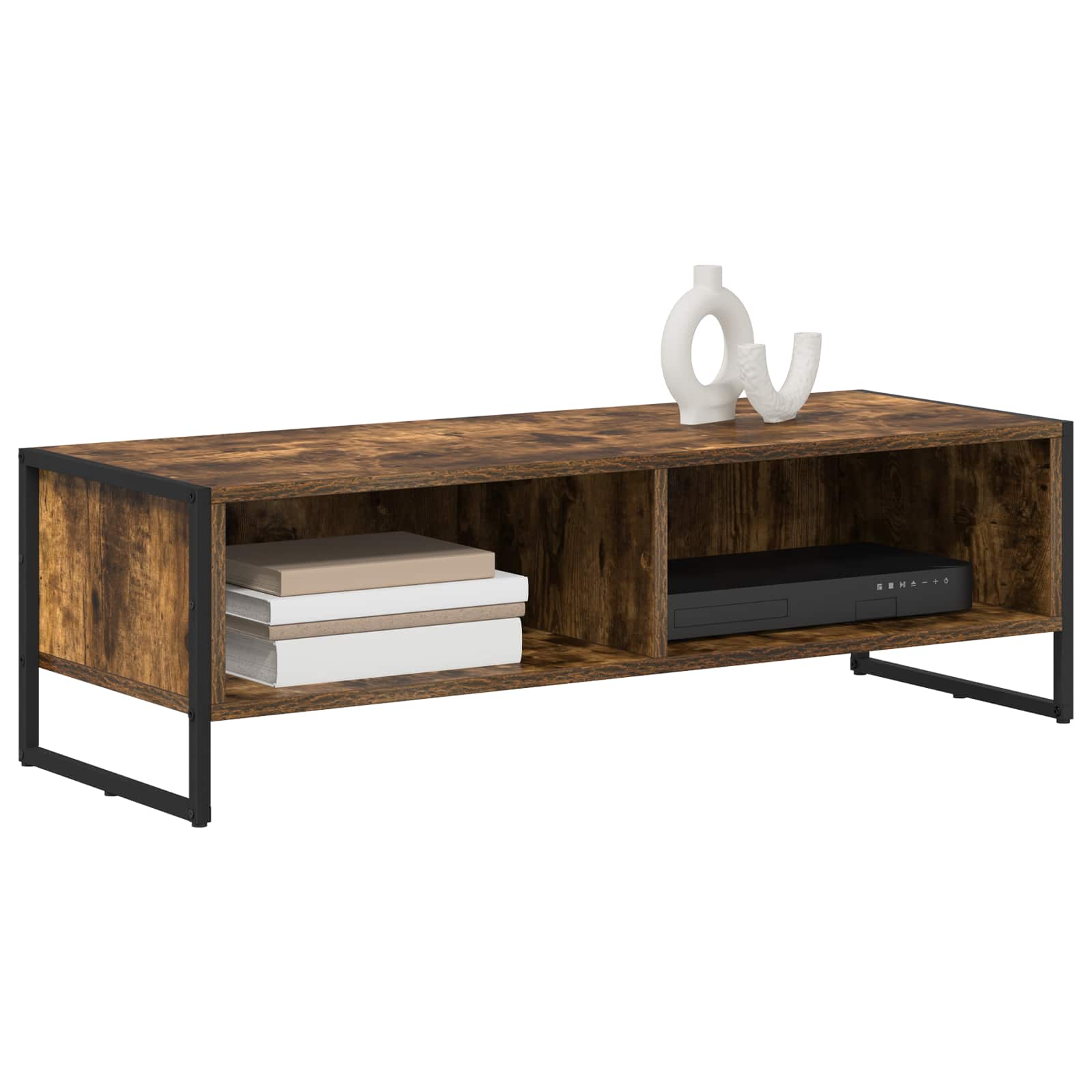 Meuble TV 100 x 36,5 x 30,5 cm Chêne Fumé Bois d'ingénierie - XIOS