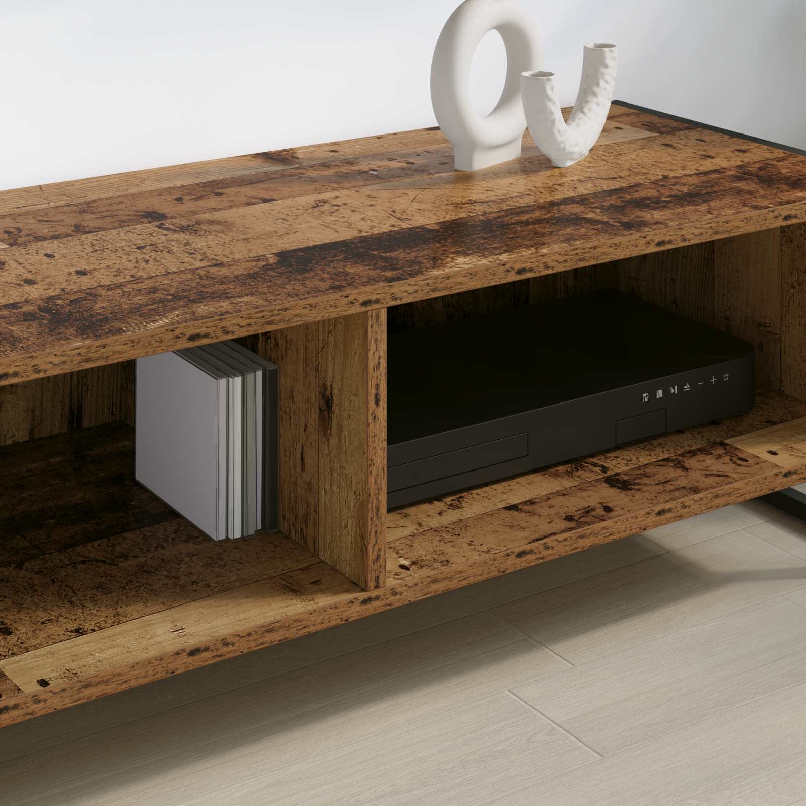 Meuble TV 100 x 36,5 x 30,5 cm Bois Ancien Bois d'ingénierie - XIOS