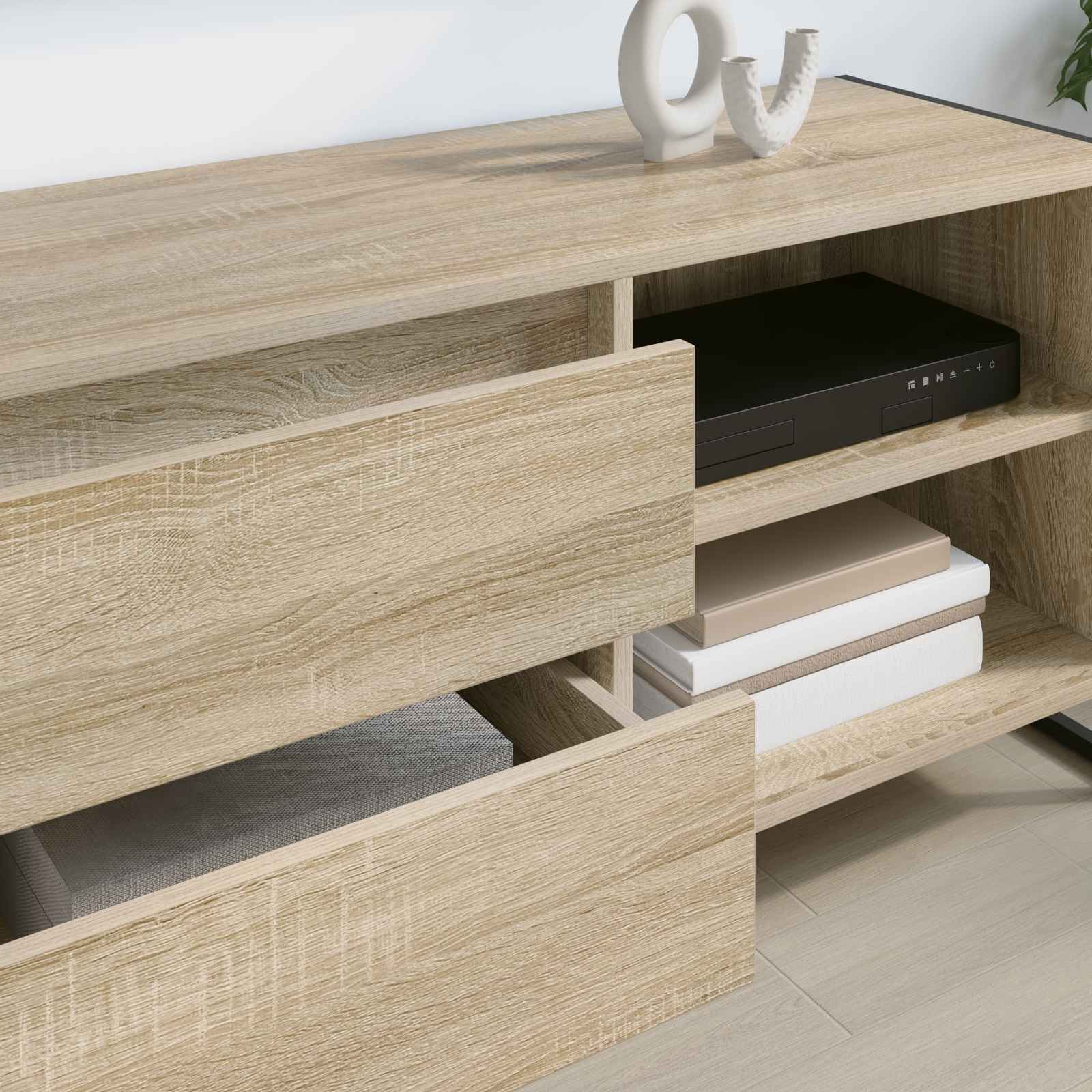 Meuble TV Sonoma 100 x 36 x 49,5 cm Bois d'ingénierie - XIOS