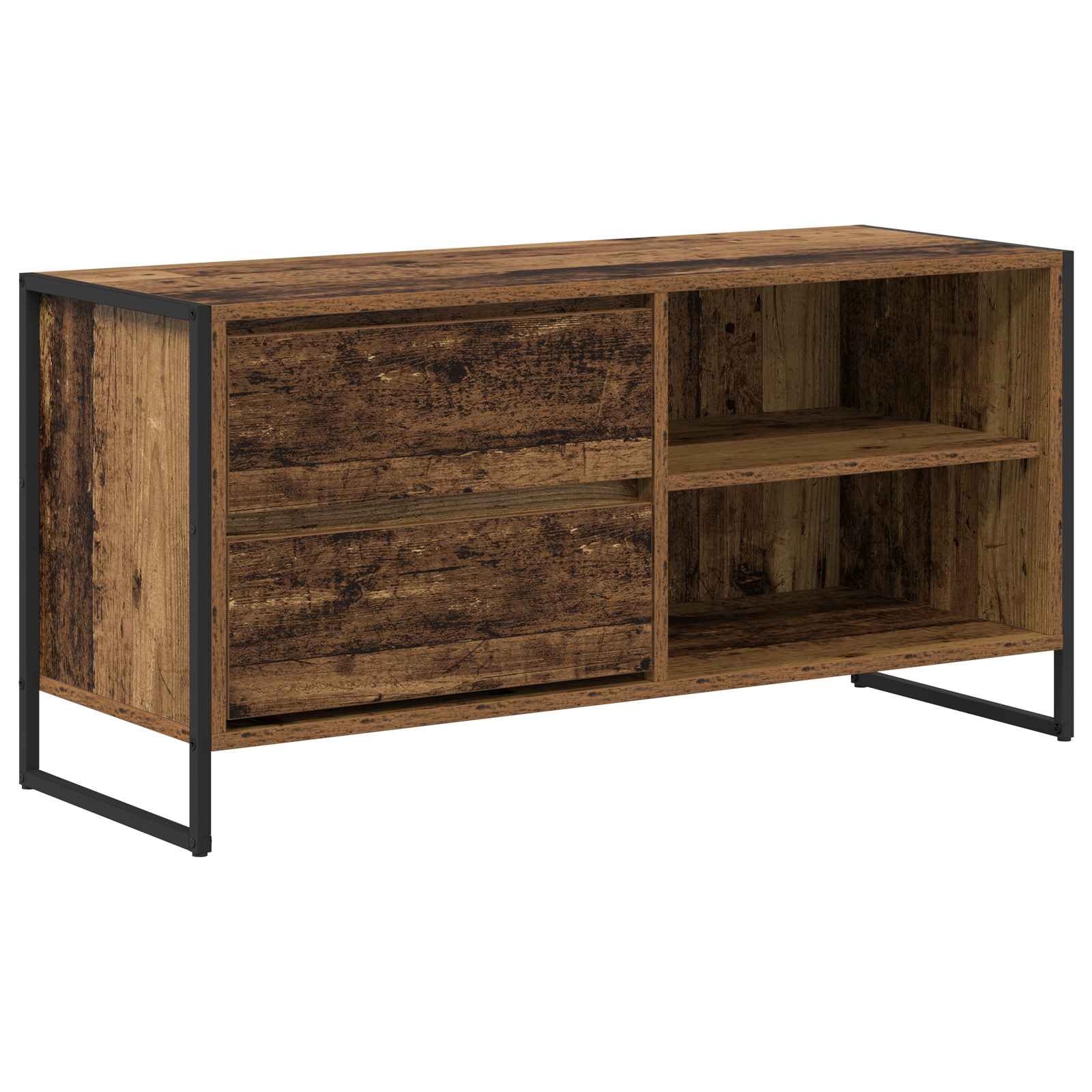 Meuble TV Bois Ancien 100 x 36 x 49,5 cm Bois d'ingénierie - XIOS