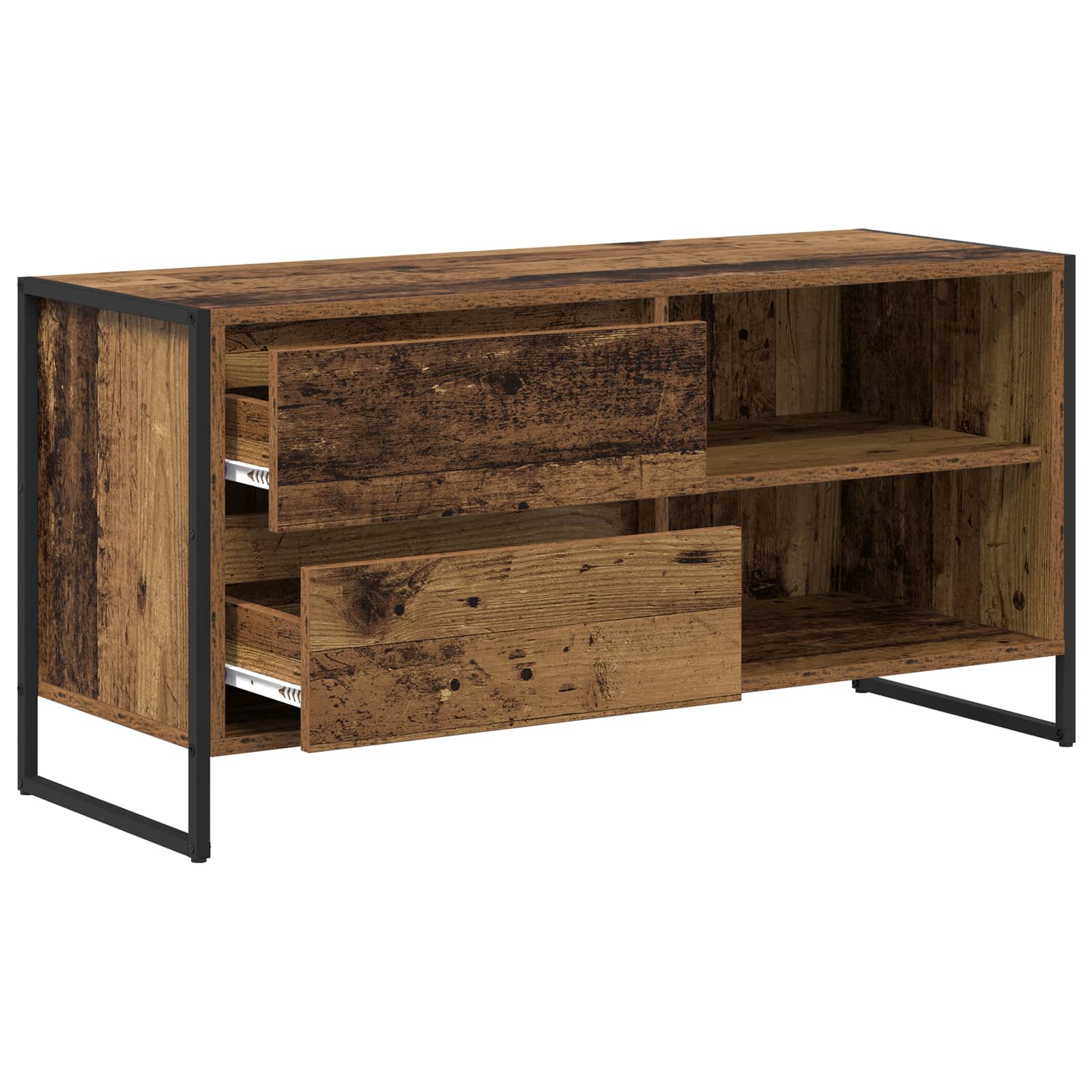 Meuble TV Bois Ancien 100 x 36 x 49,5 cm Bois d'ingénierie - XIOS