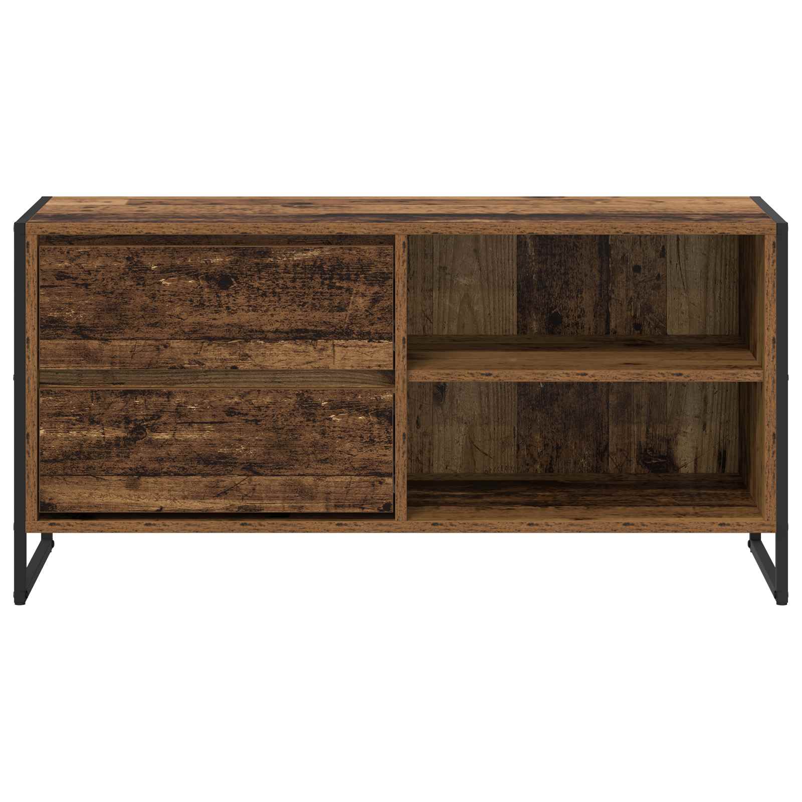 Meuble TV Bois Ancien 100 x 36 x 49,5 cm Bois d'ingénierie - XIOS