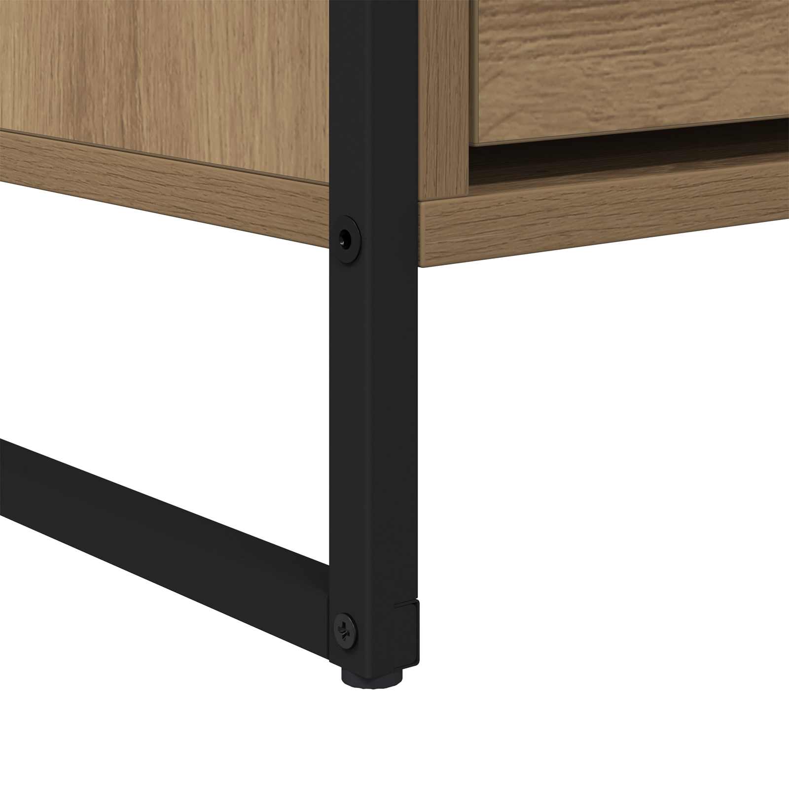 Meuble TV Chêne artisan 100 x 36 x 49,5 cm Bois d'ingénierie - XIOS