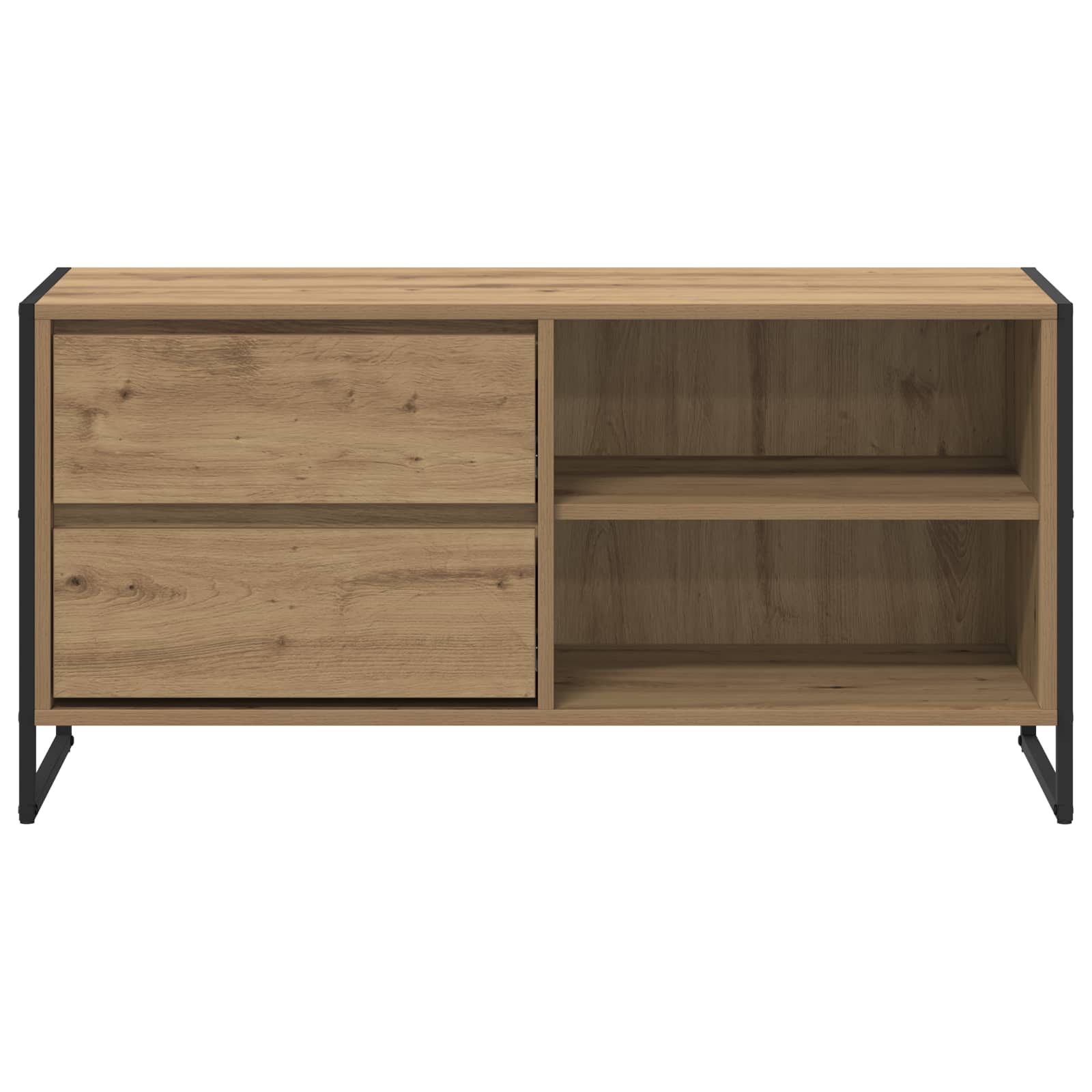 Meuble TV Chêne artisan 100 x 36 x 49,5 cm Bois d'ingénierie - XIOS