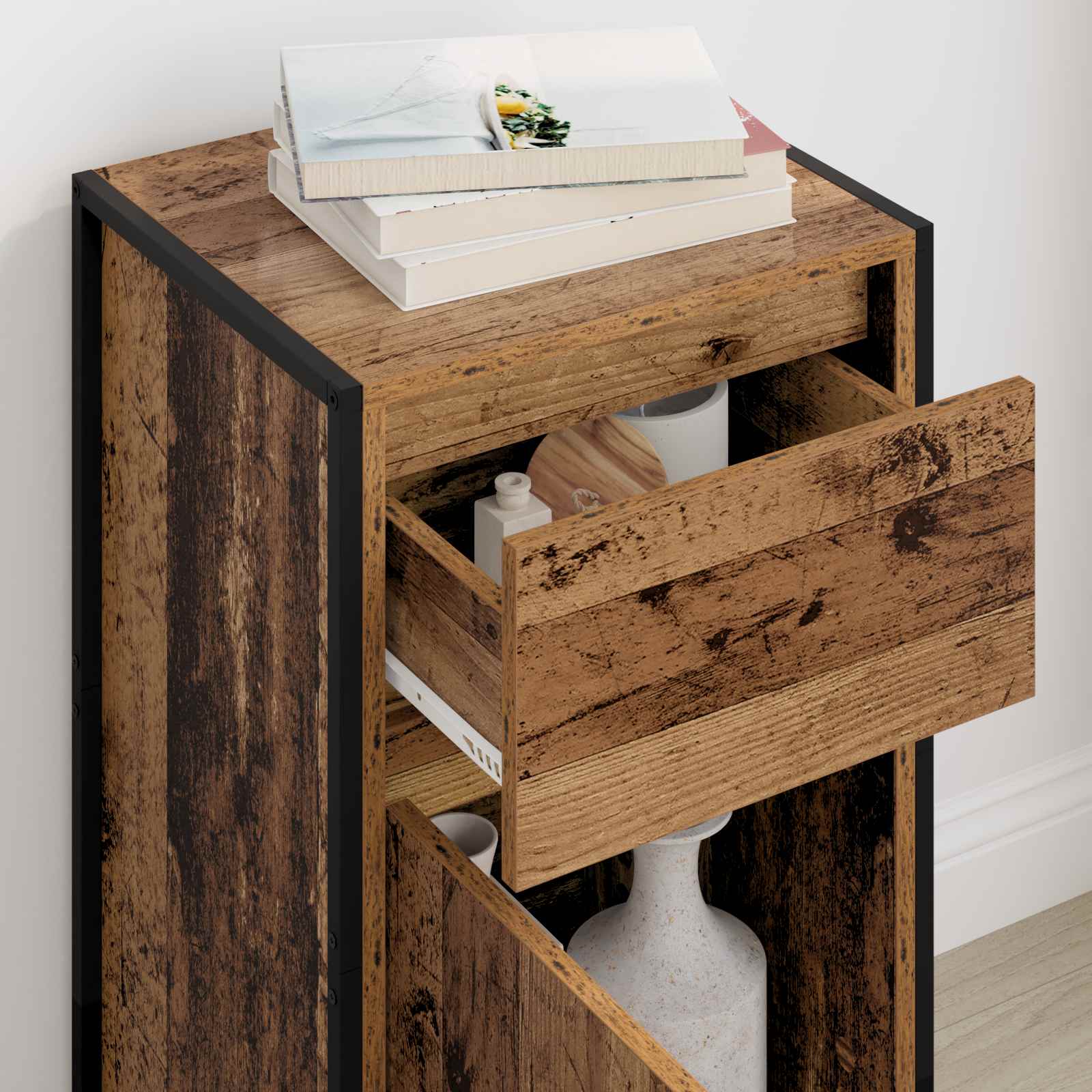 Buffet Bois Ancien 81 x 36 x 150.5 cm Bois d'ingénierie - XIOS
