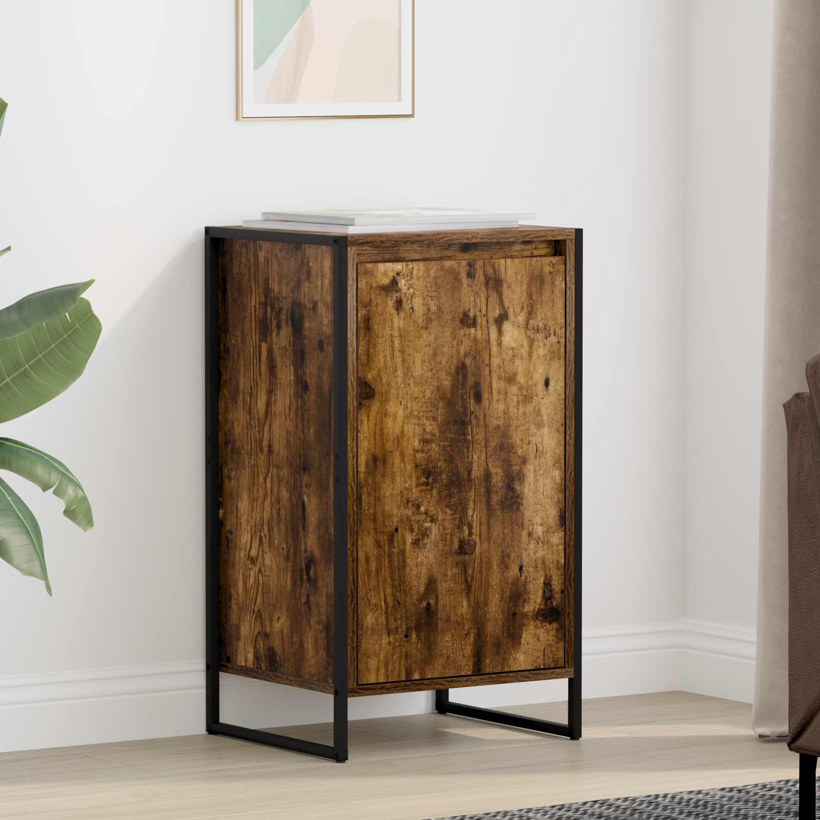 Buffet Chêne Fumé 43 x 36 x 75,5 cm Bois d'ingénierie - XIOS