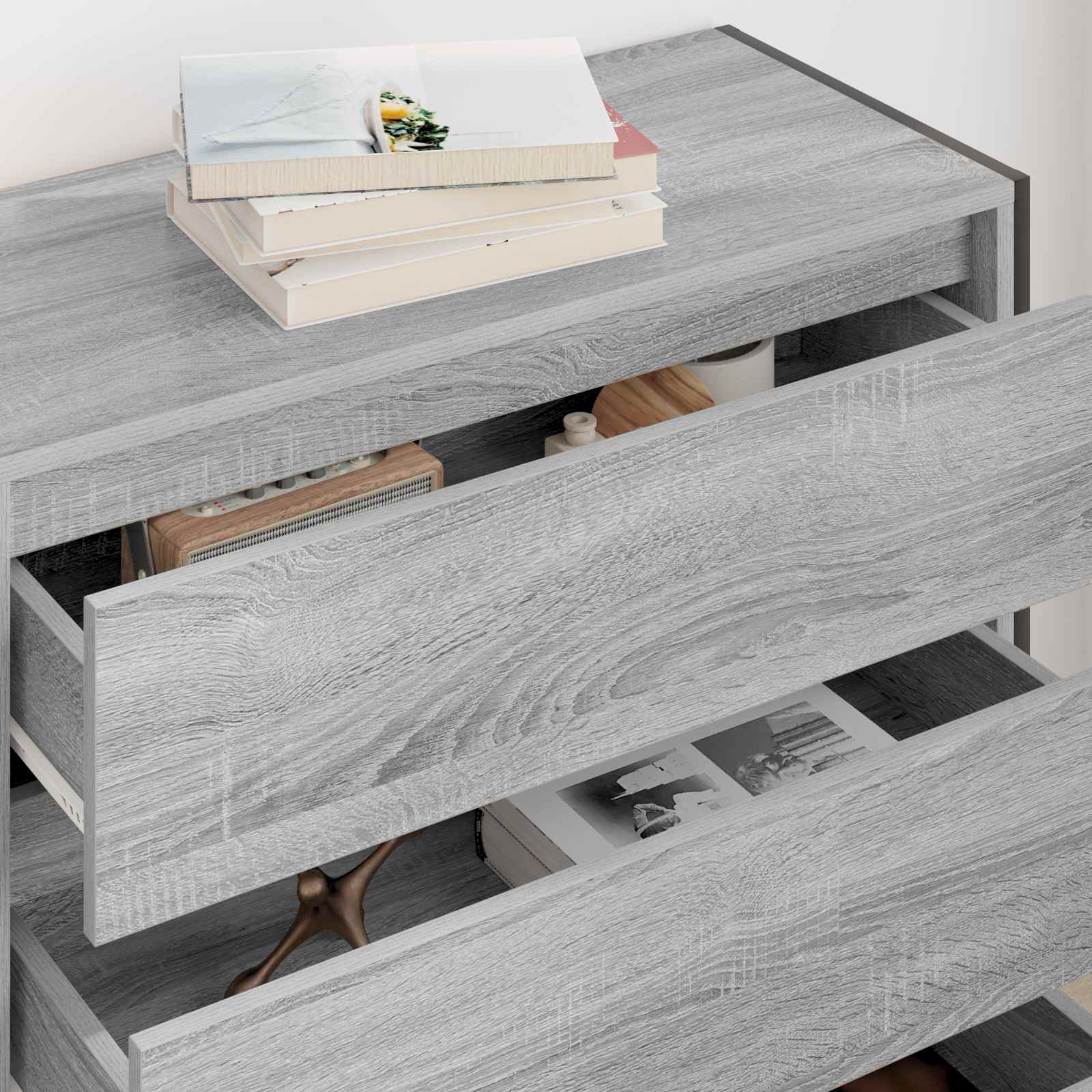 Buffet Gris Sonoma 79 x 36 x 75.5 cm Bois d'ingénierie - XIOS