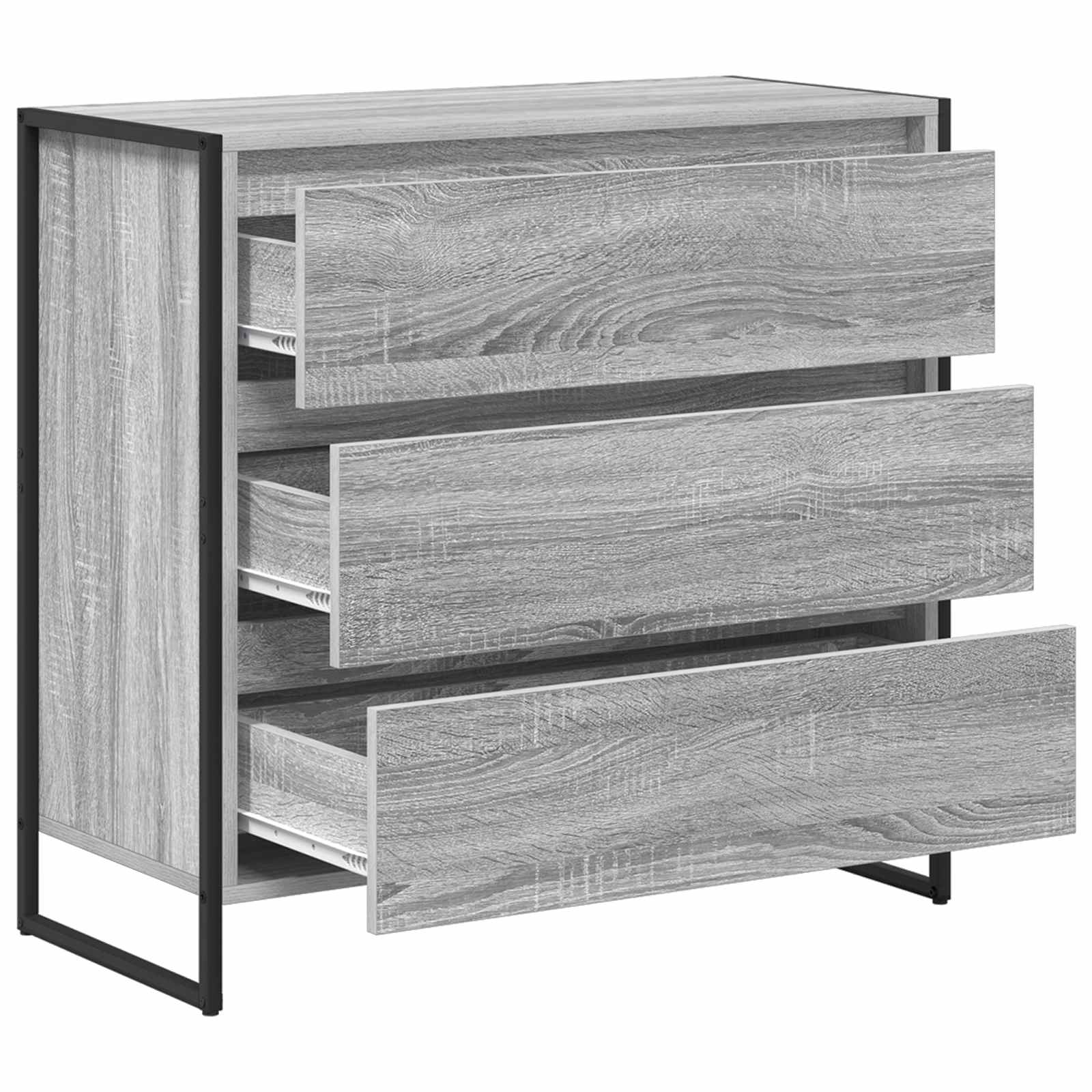 Buffet Gris Sonoma 79 x 36 x 75.5 cm Bois d'ingénierie - XIOS