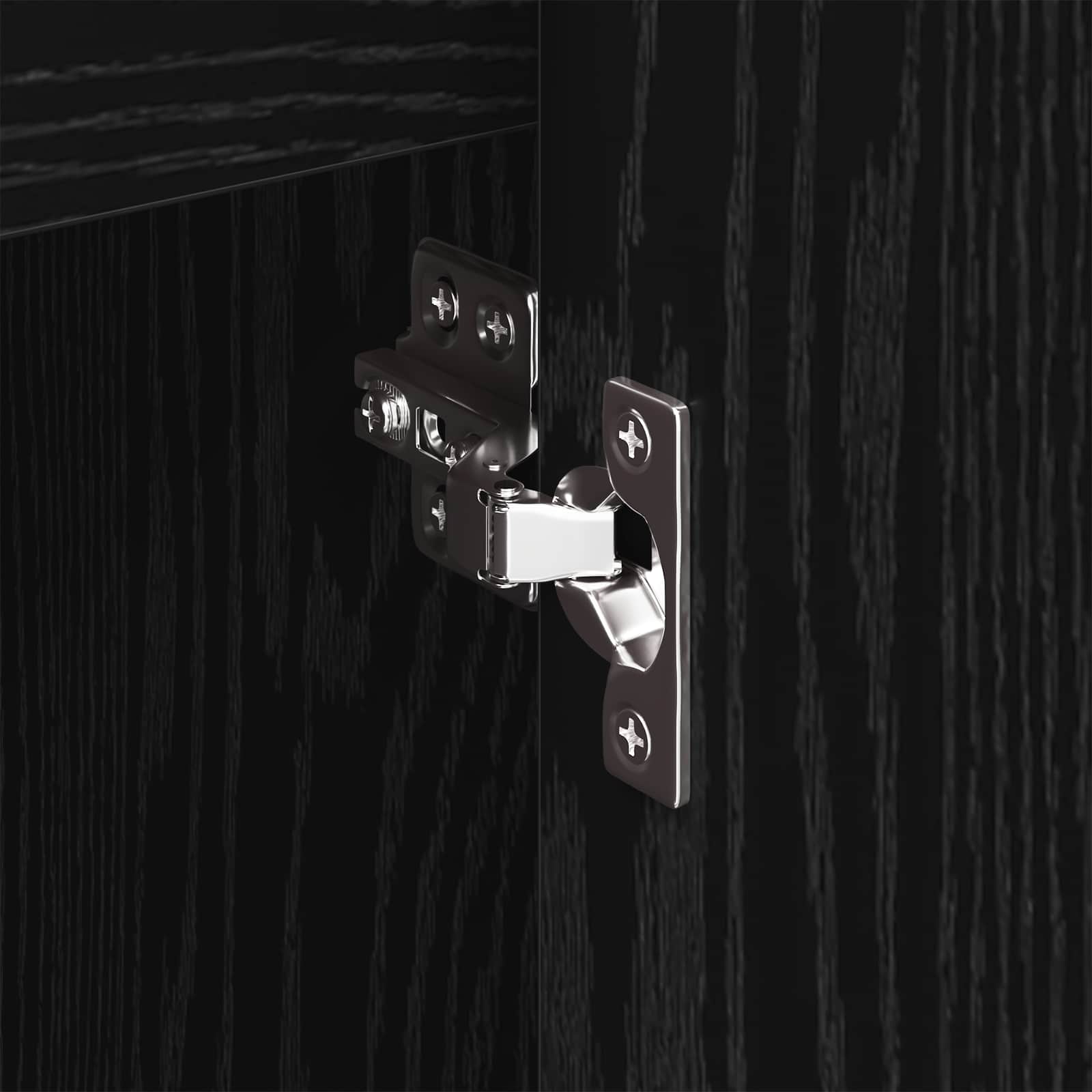 Meuble d'appoint Chêne noir 79 x 36 x 75 cm Bois d'ingénierie - XIOS