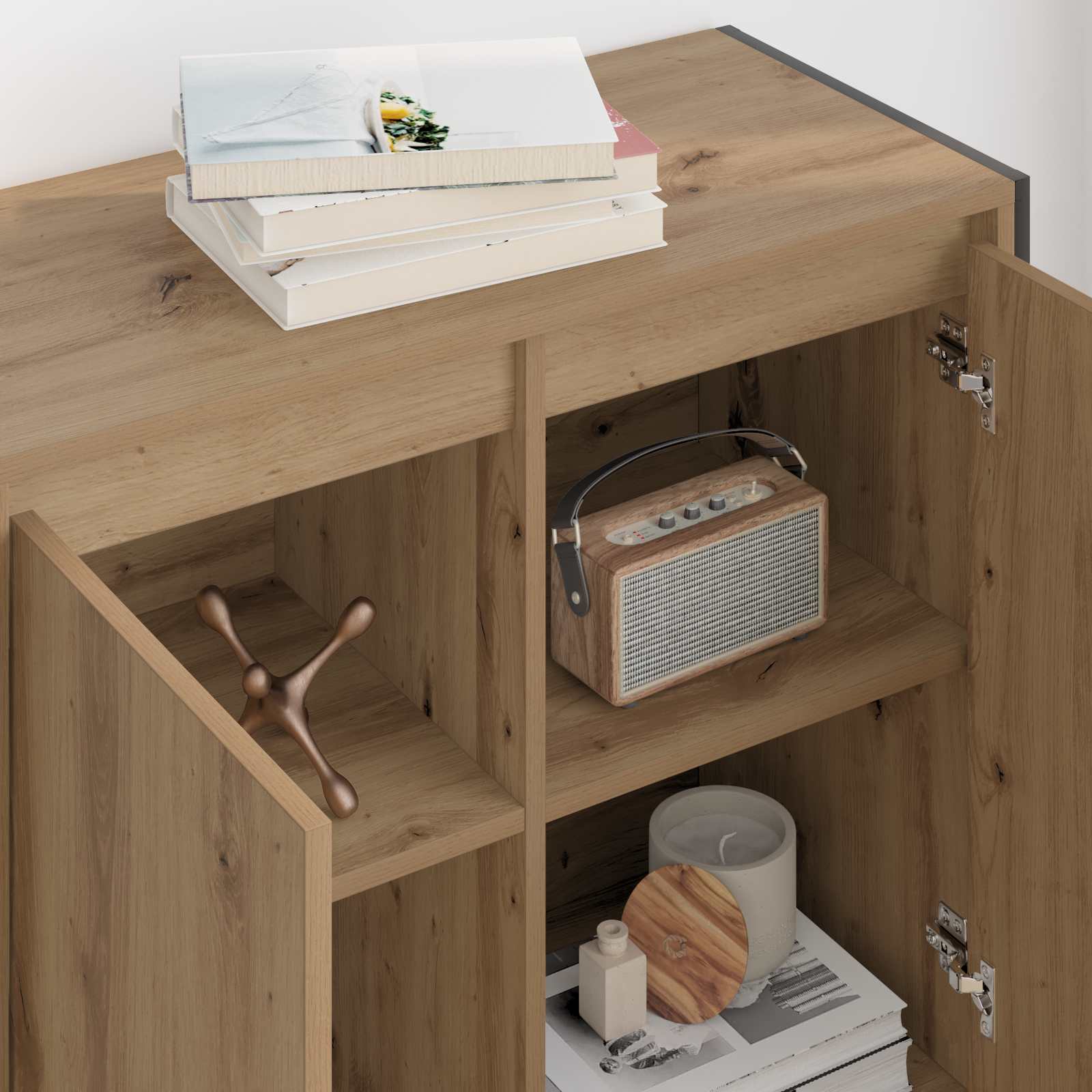 Meuble d'appoint Chêne artisan 79 x 36 x 75 cm - XIOS