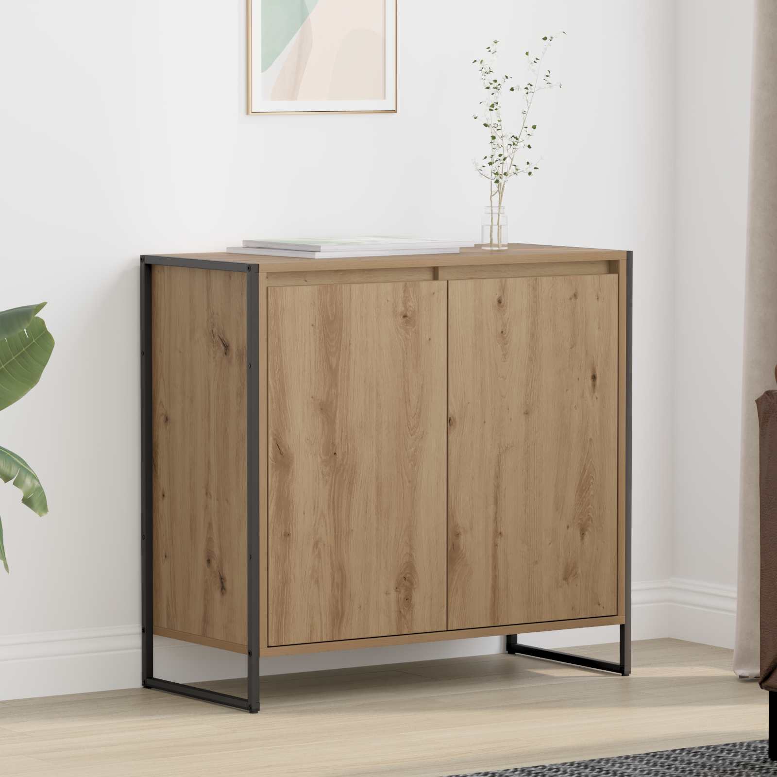 Meuble d'appoint Chêne artisan 79 x 36 x 75 cm - XIOS