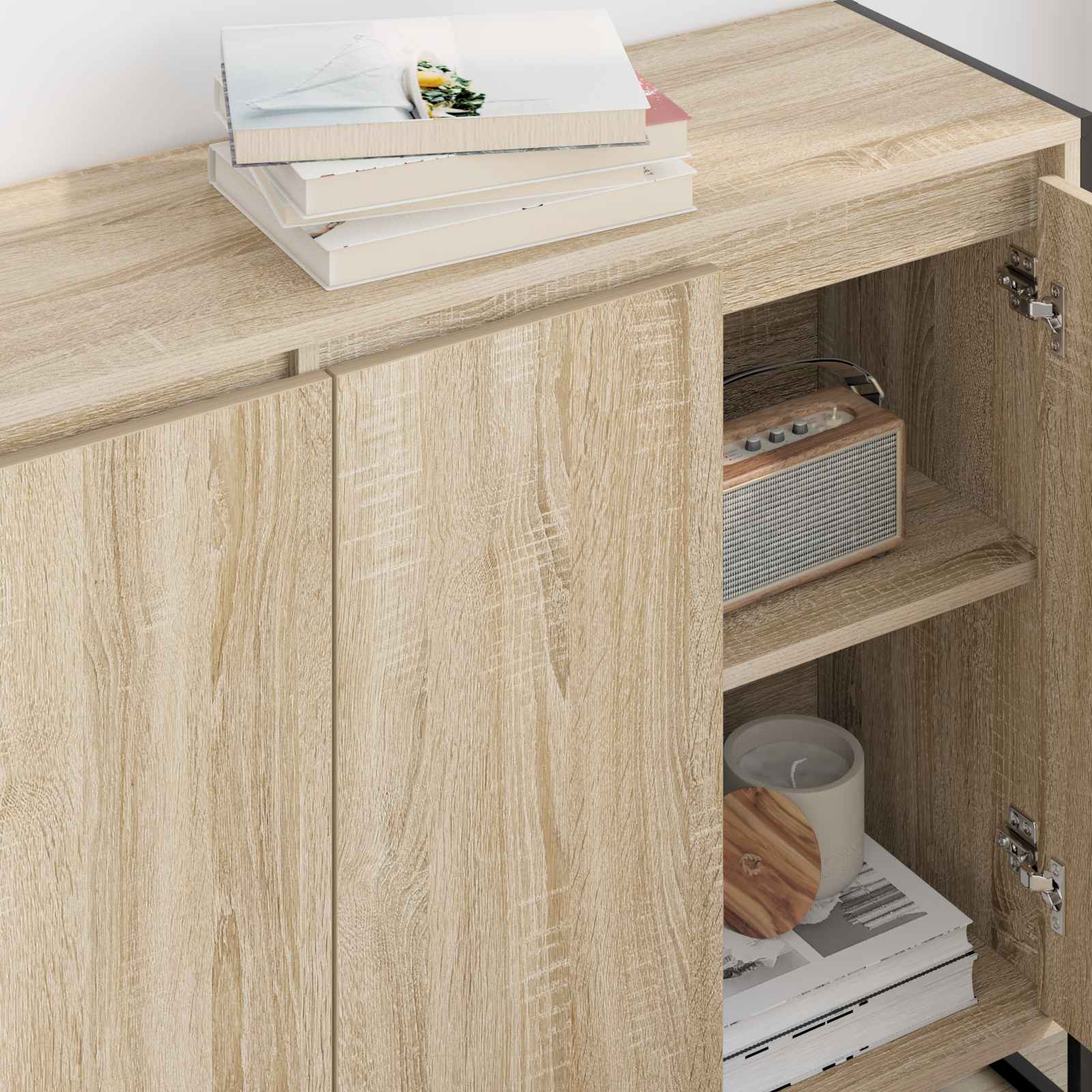 Meuble d'appoint Sonoma 96,5 x 30 x 75 cm Bois d'ingénierie - XIOS