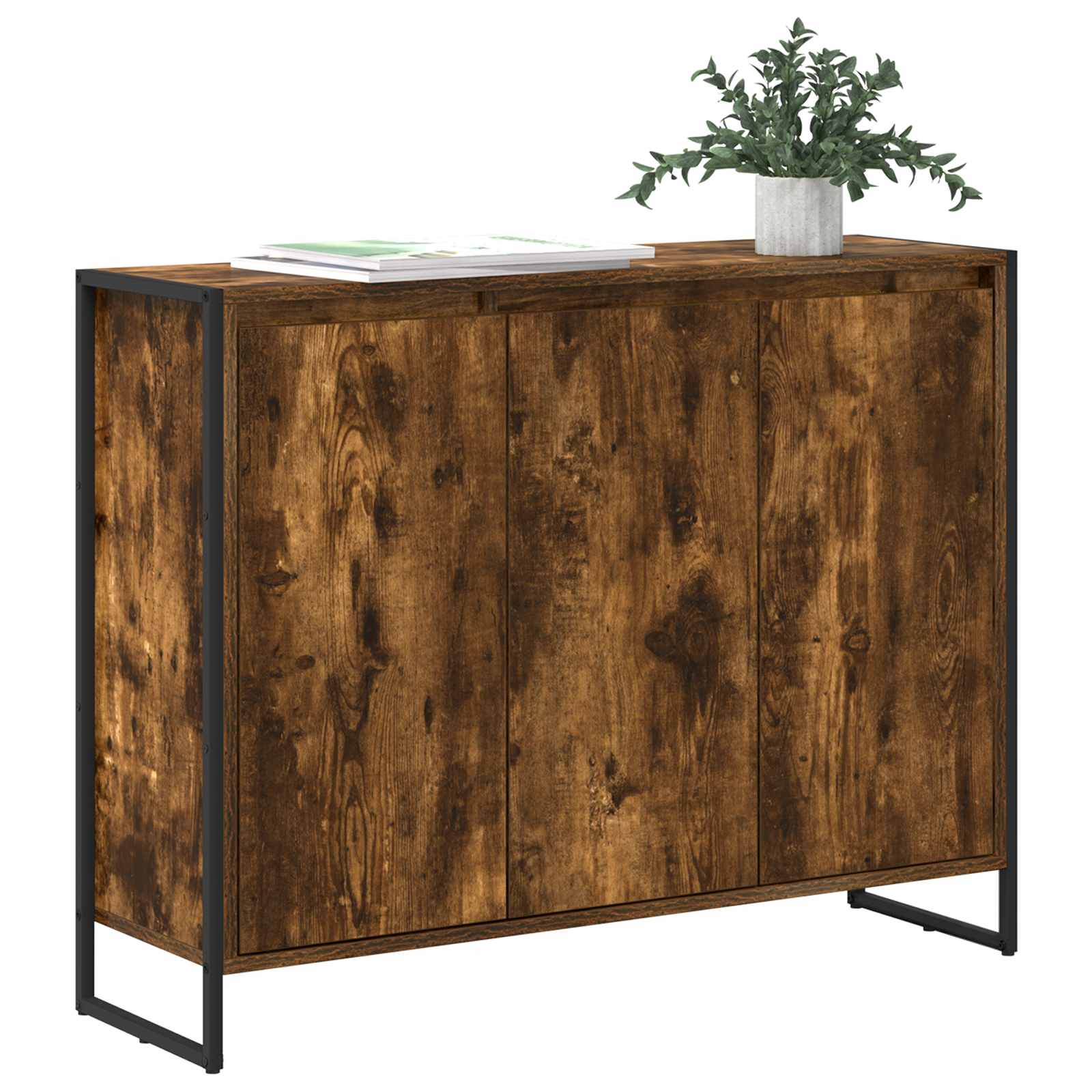 Meuble d'appoint Chêne Fumé 96,5 x 30 x 75 cm Bois d'ingénierie - XIOS