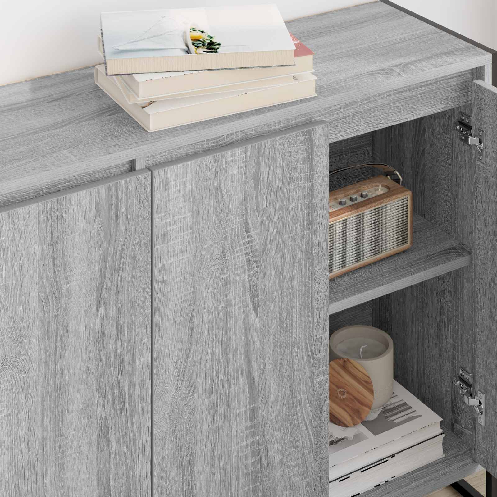 Meuble d'appoint Gris Sonoma 96,5 x 30 x 75 cm - XIOS