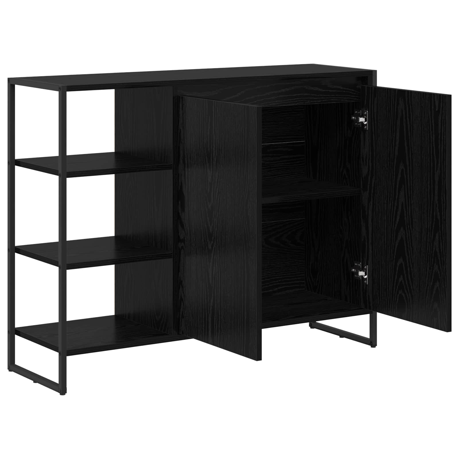 Meuble d'appoint Chêne noir 96,5 x 30 x 75 cm Bois d'ingénierie - XIOS