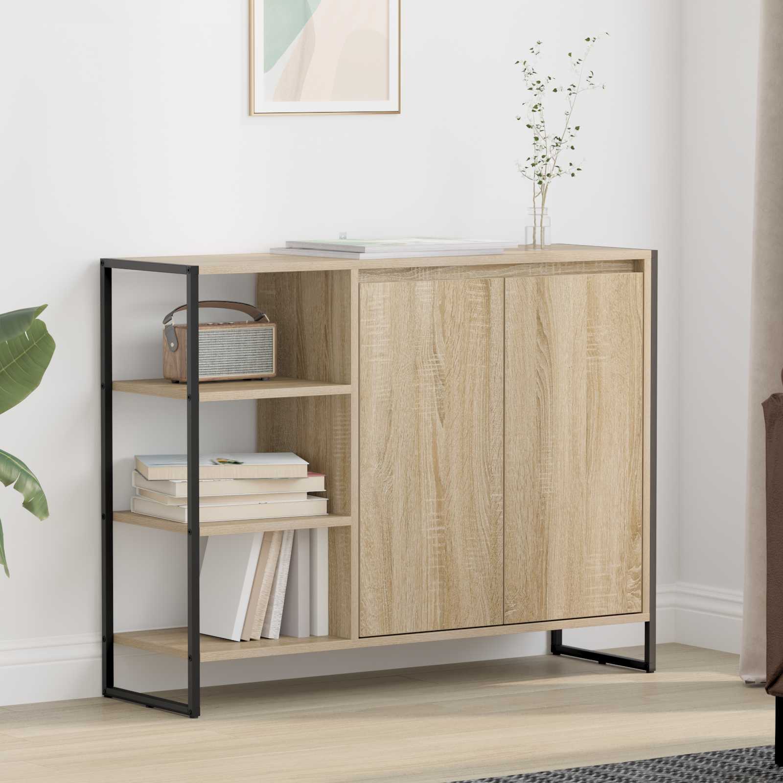 Meuble d'appoint Sonoma 96,5 x 30 x 75 cm Bois d'ingénierie - XIOS
