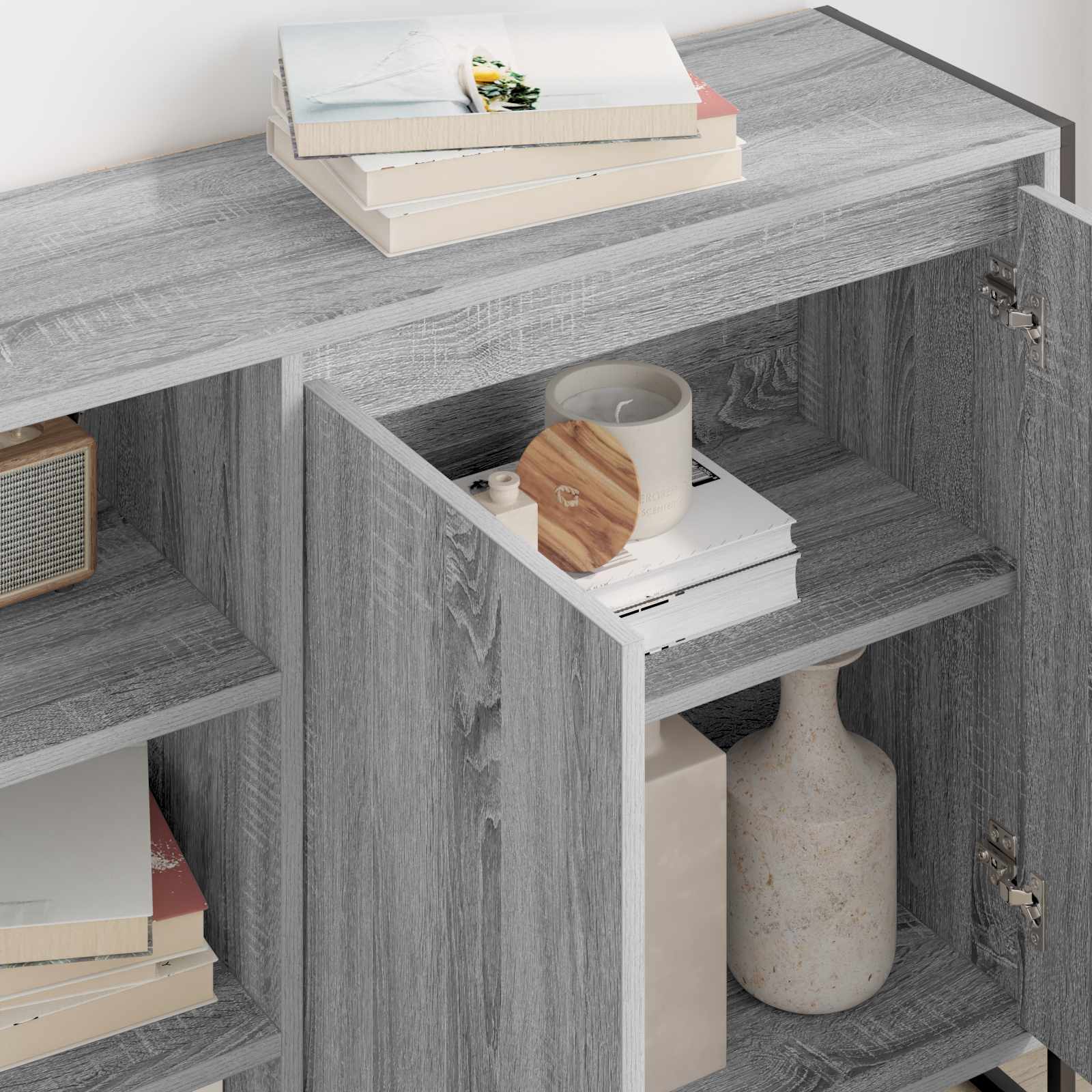 Meuble d'appoint Gris Sonoma 96,5 x 30 x 75 cm - XIOS