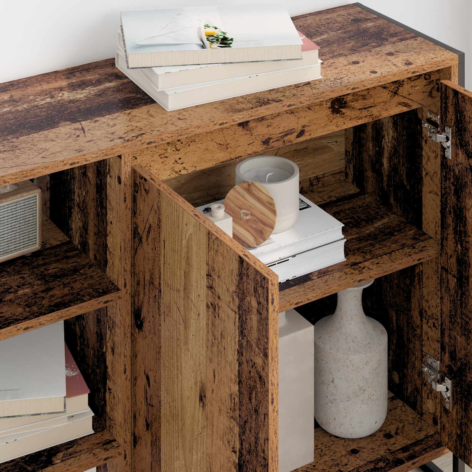 Meuble d'appoint Bois Ancien 96,5 x 30 x 75 cm - XIOS