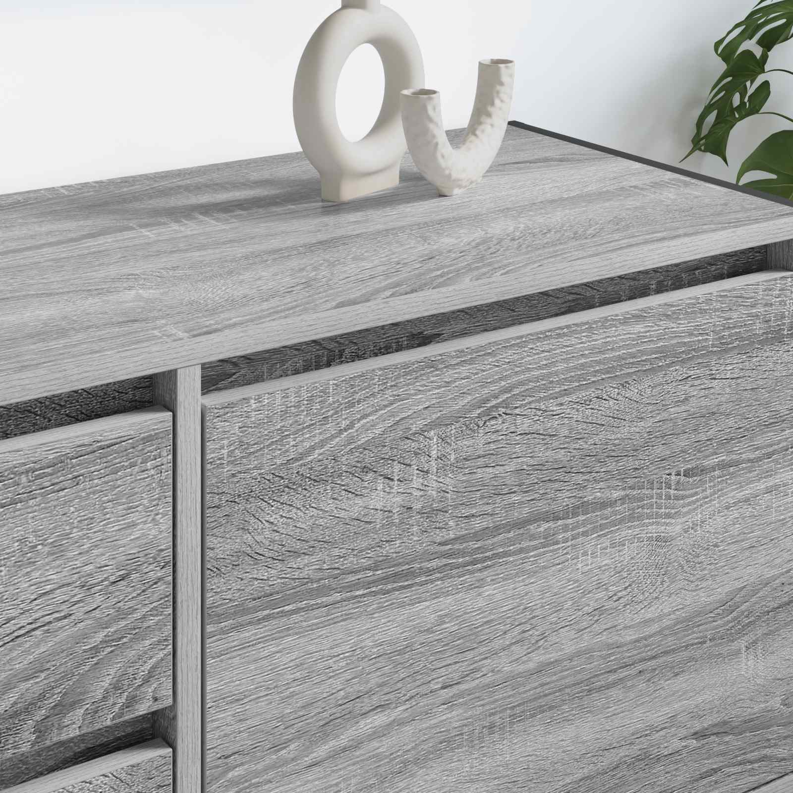 Meuble TV Gris Sonoma 100 x 36 x 49.5 cm Bois d'ingénierie - XIOS