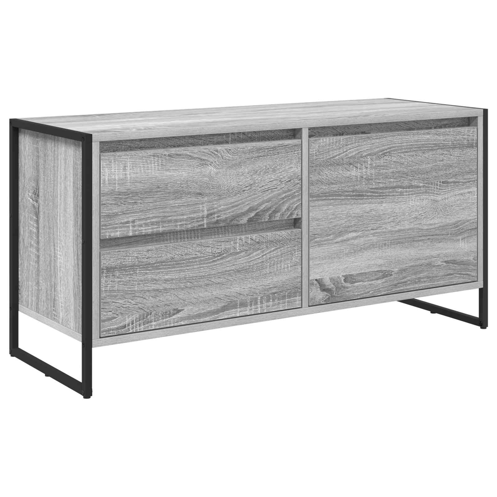 Meuble TV Gris Sonoma 100 x 36 x 49.5 cm Bois d'ingénierie - XIOS