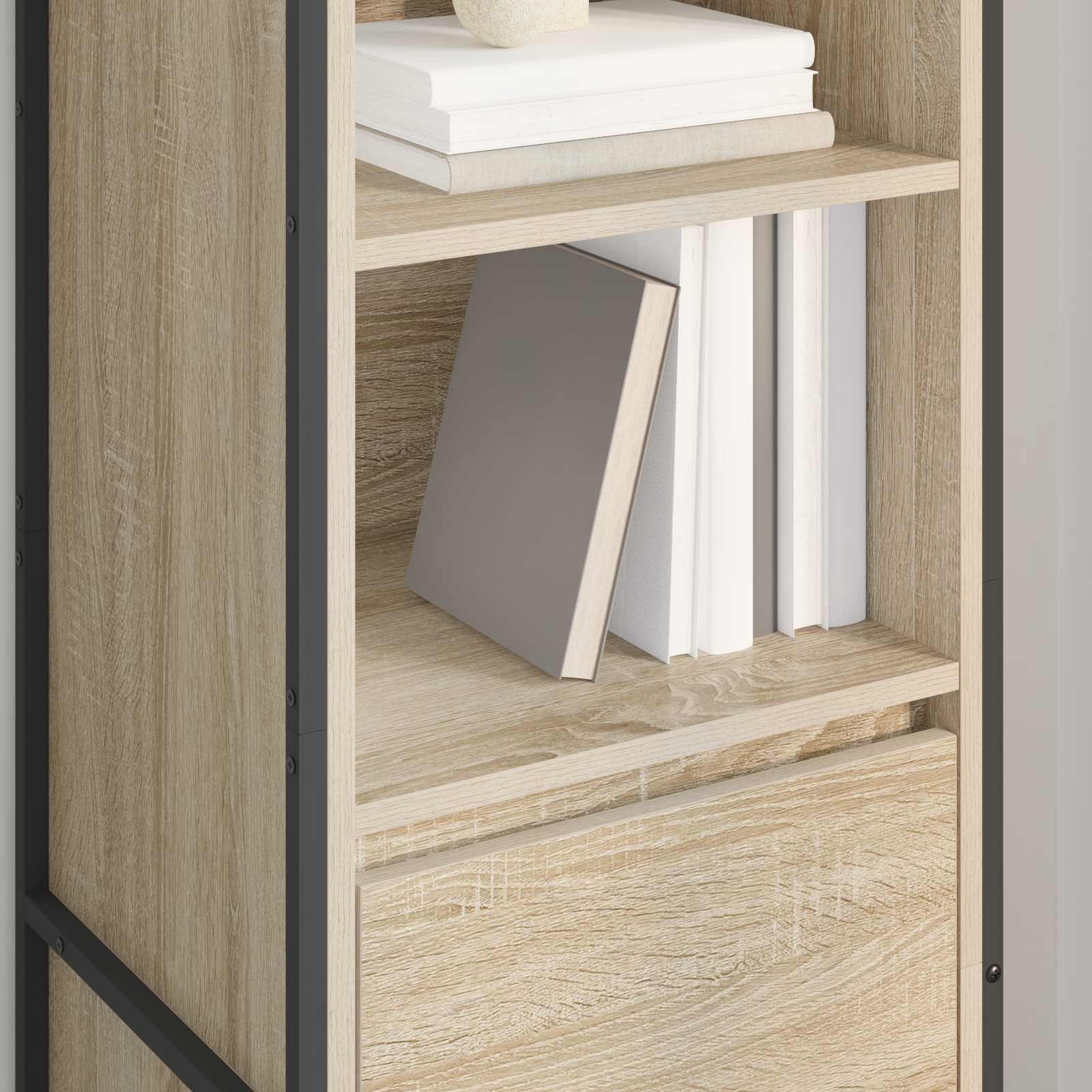 Bibliothèque Sonoma 43 x 36 x 150.5 cm Bois d'ingénierie - XIOS