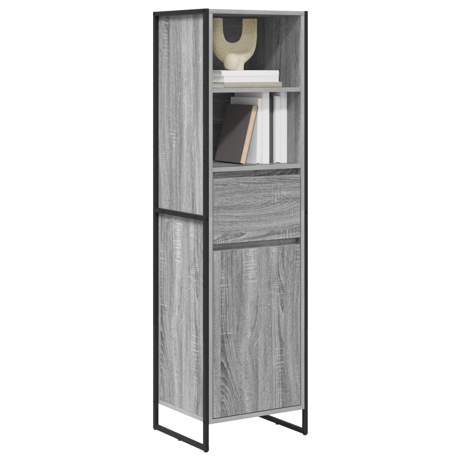 Bibliothèque Gris Sonoma 43 x 36 x 150.5 cm Bois d'ingénierie - XIOS