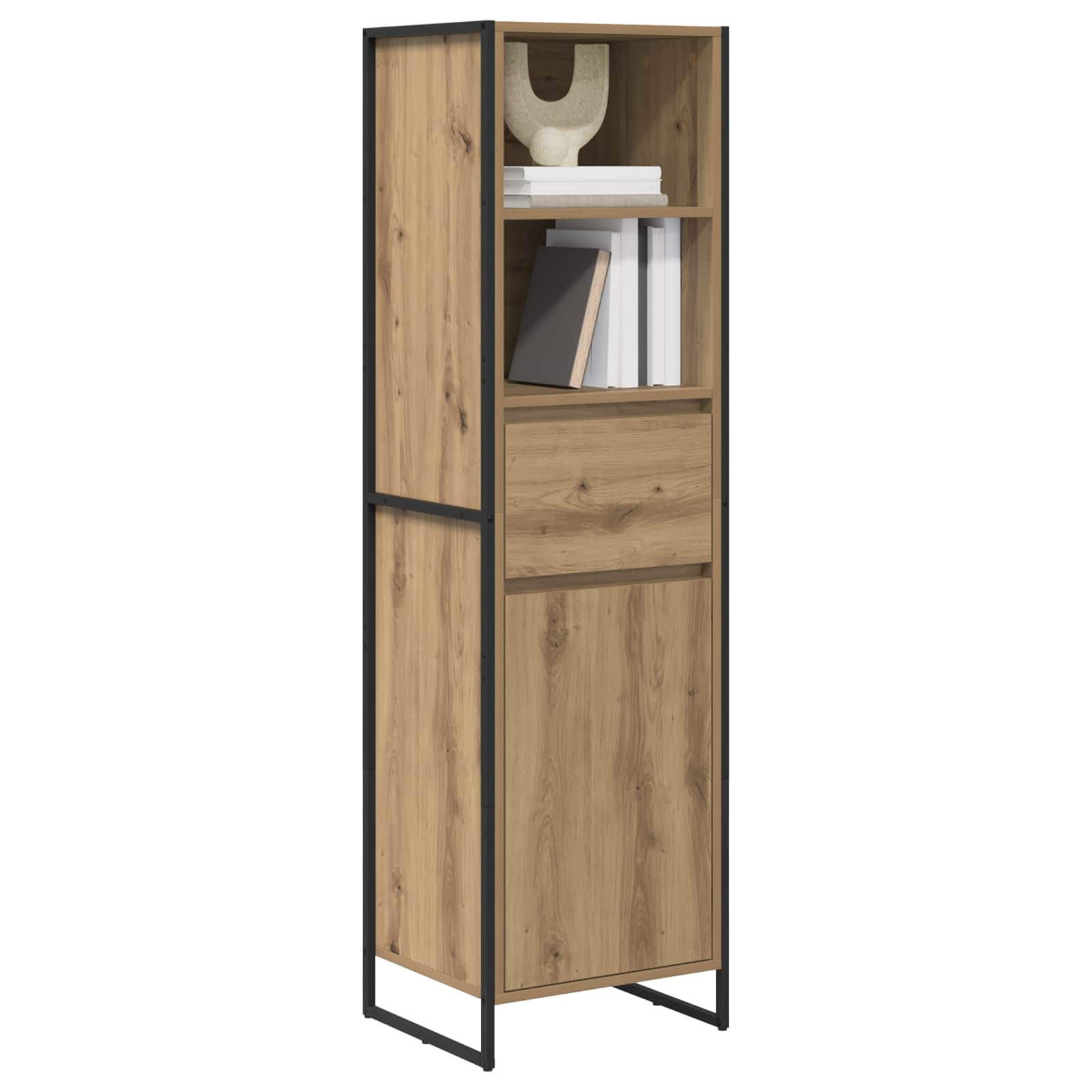 Bibliothèque Chêne artisan 43 x 36 x 150.5 cm Bois d'ingénierie - XIOS
