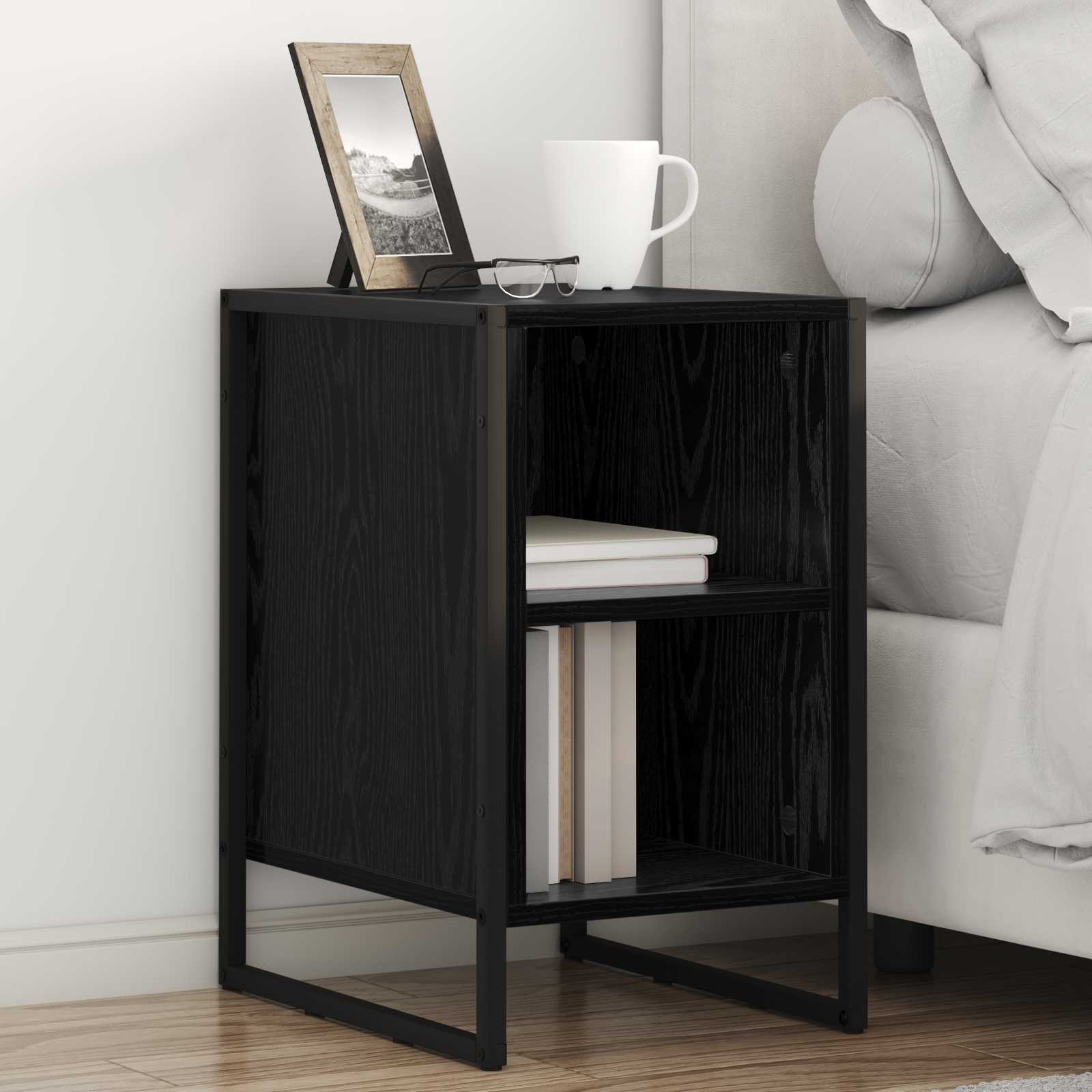 Table de chevet 2 pcs Chêne noir 39.5 x 30 x 50 cm - XIOS