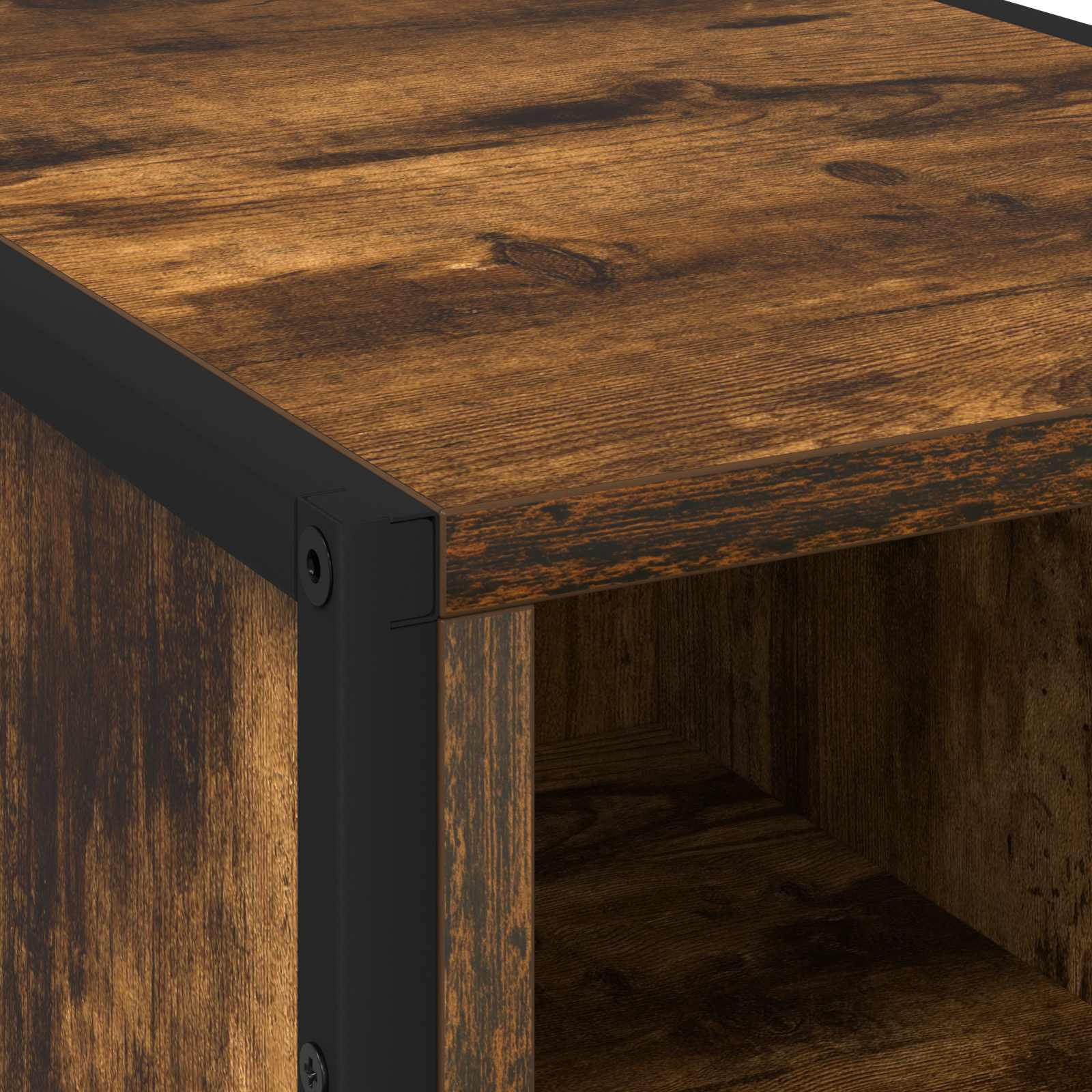 Table de chevet 2 pcs Chêne Fumé 39.5 x 30 x 50 cm - XIOS