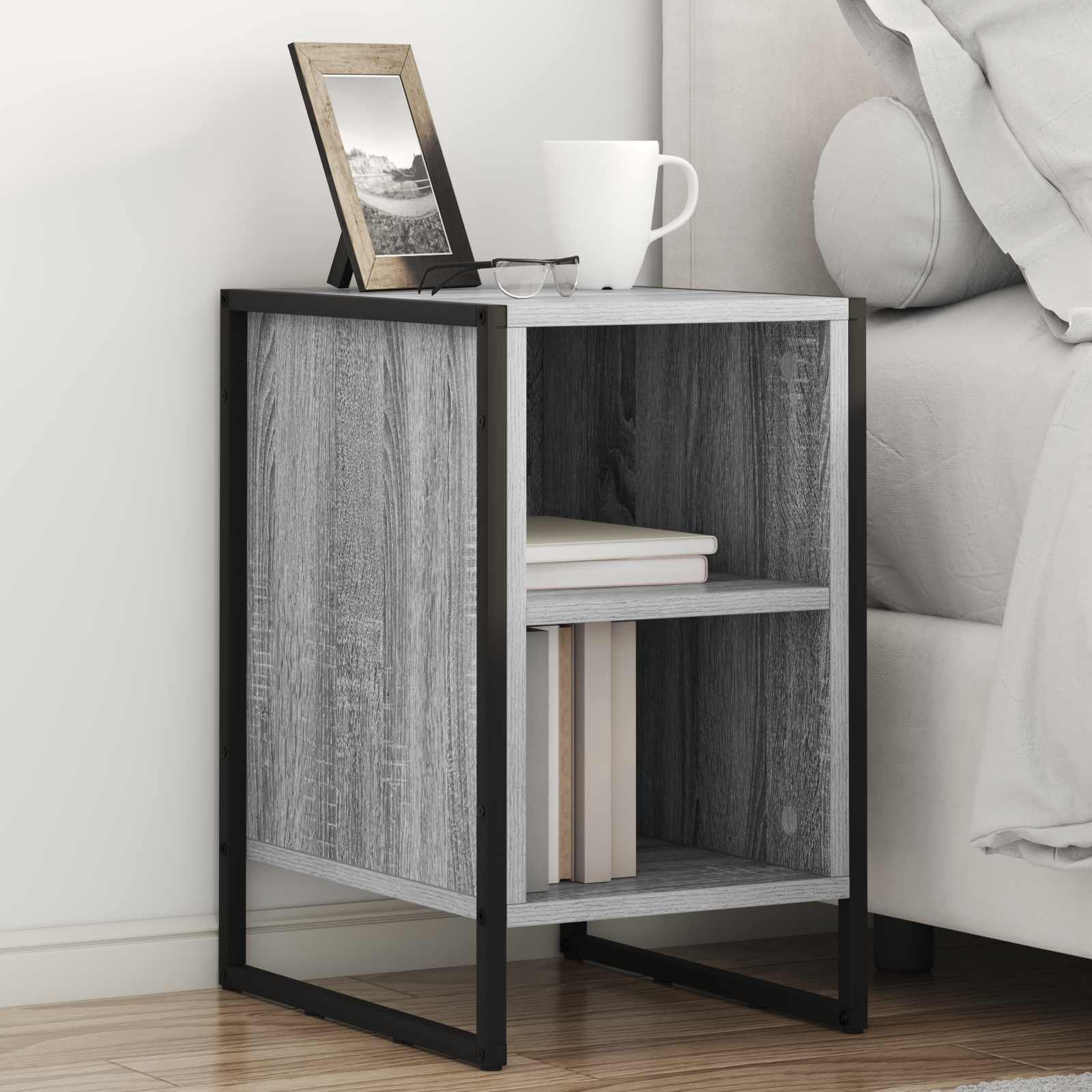 Table de chevet 2 pcs Gris Sonoma 39.5 x 30 x 50 cm - XIOS