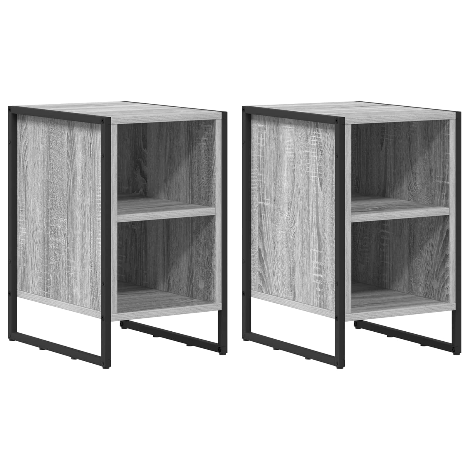 Table de chevet 2 pcs Gris Sonoma 39.5 x 30 x 50 cm - XIOS